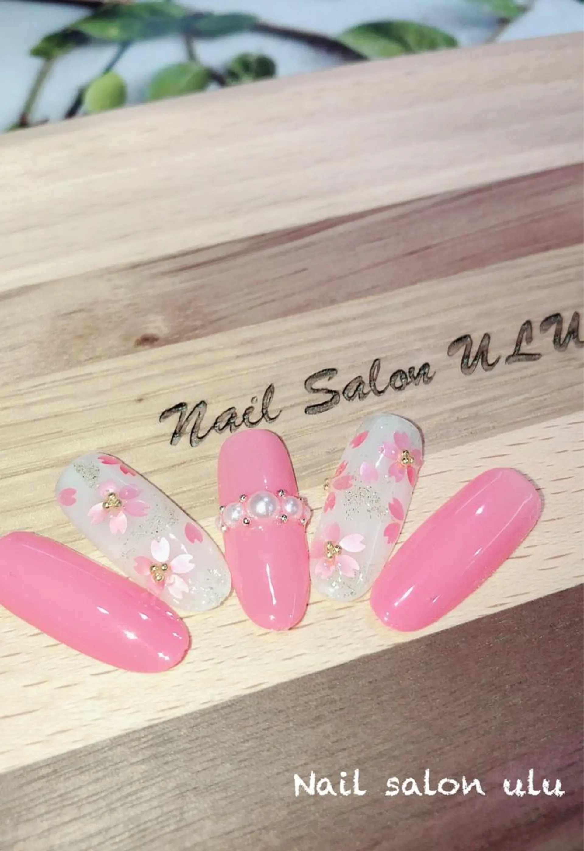 ネイル アートネイル 春ネイル nail salon uluのネイルデザイン