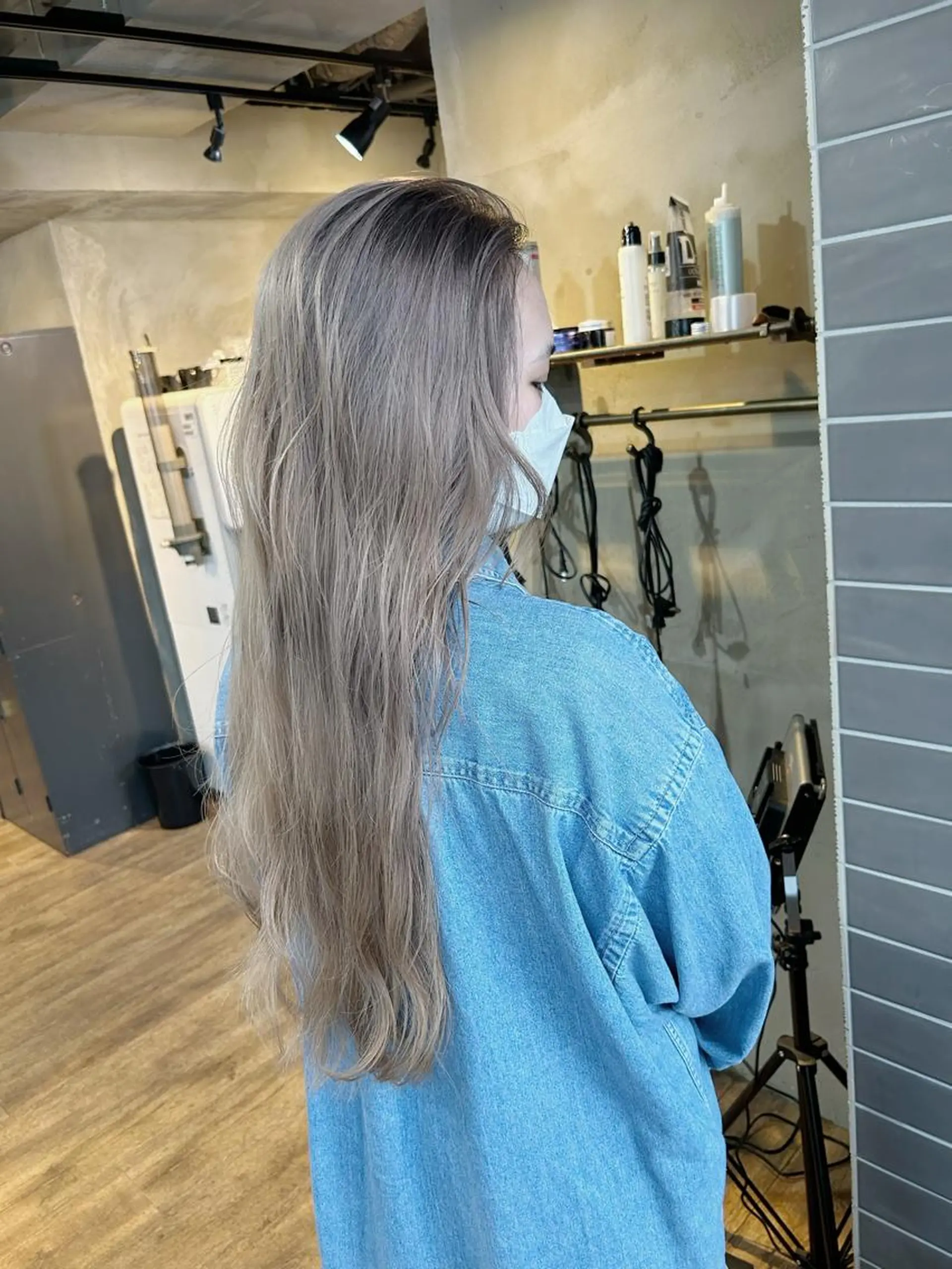ロング カラー ヘアカラー yoriダブルカラー 代表すがわらのヘアスタイル