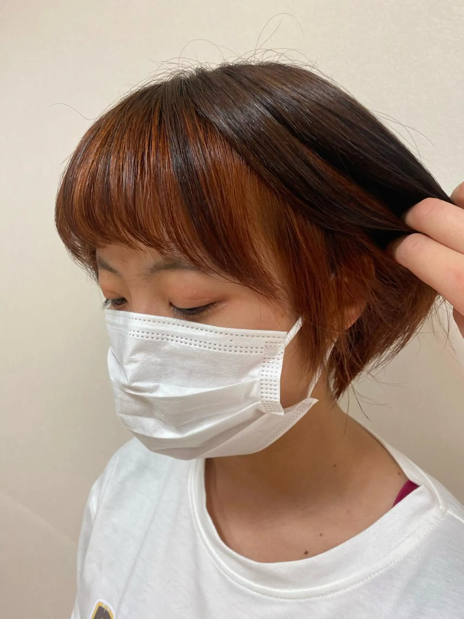 ショート カラー レイヤーカット×艶髪 /Ayanaのヘアスタイル