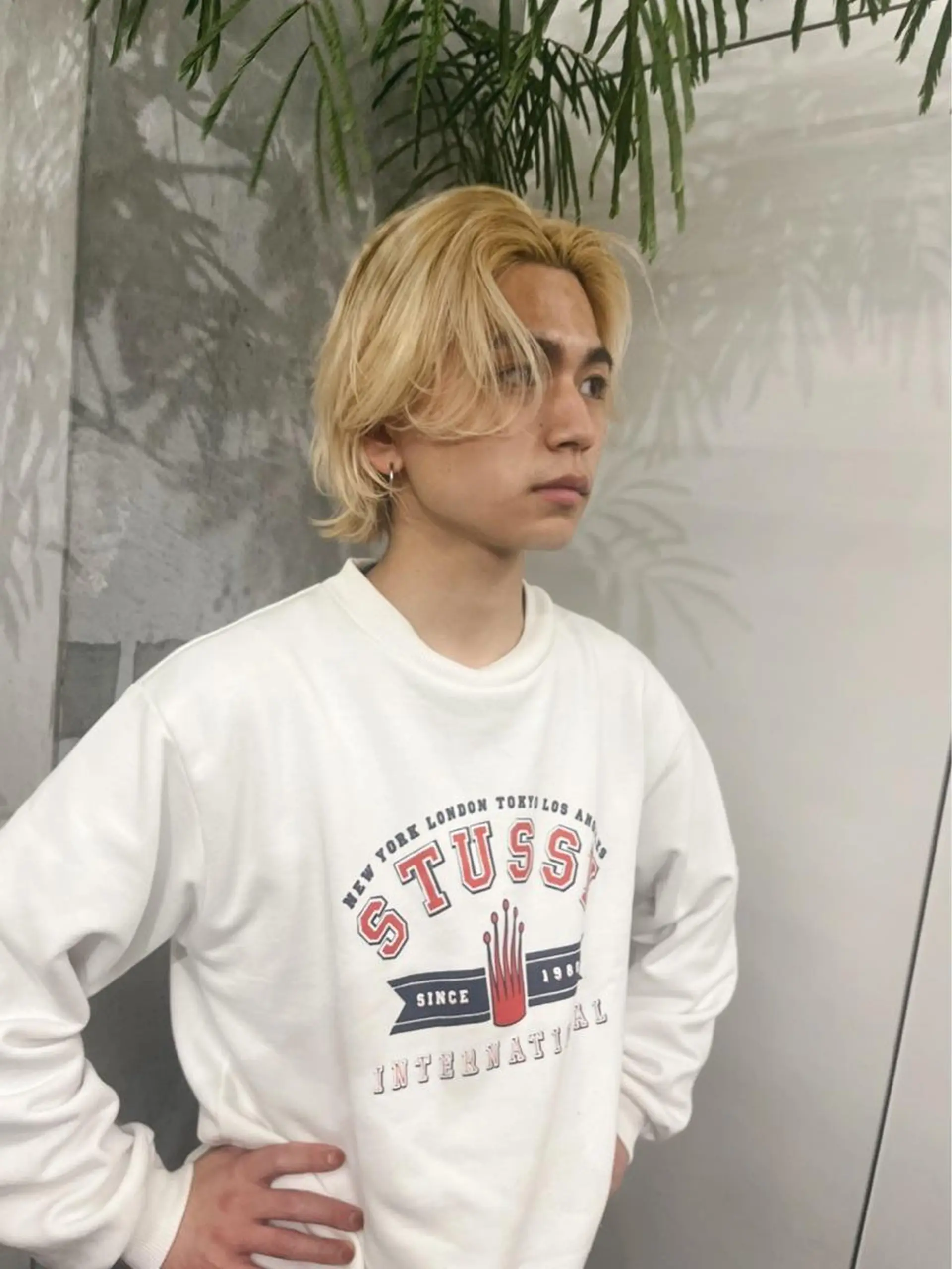 ミディアム カラー メンズ デザインカラー🥂 YUKAのヘアスタイル