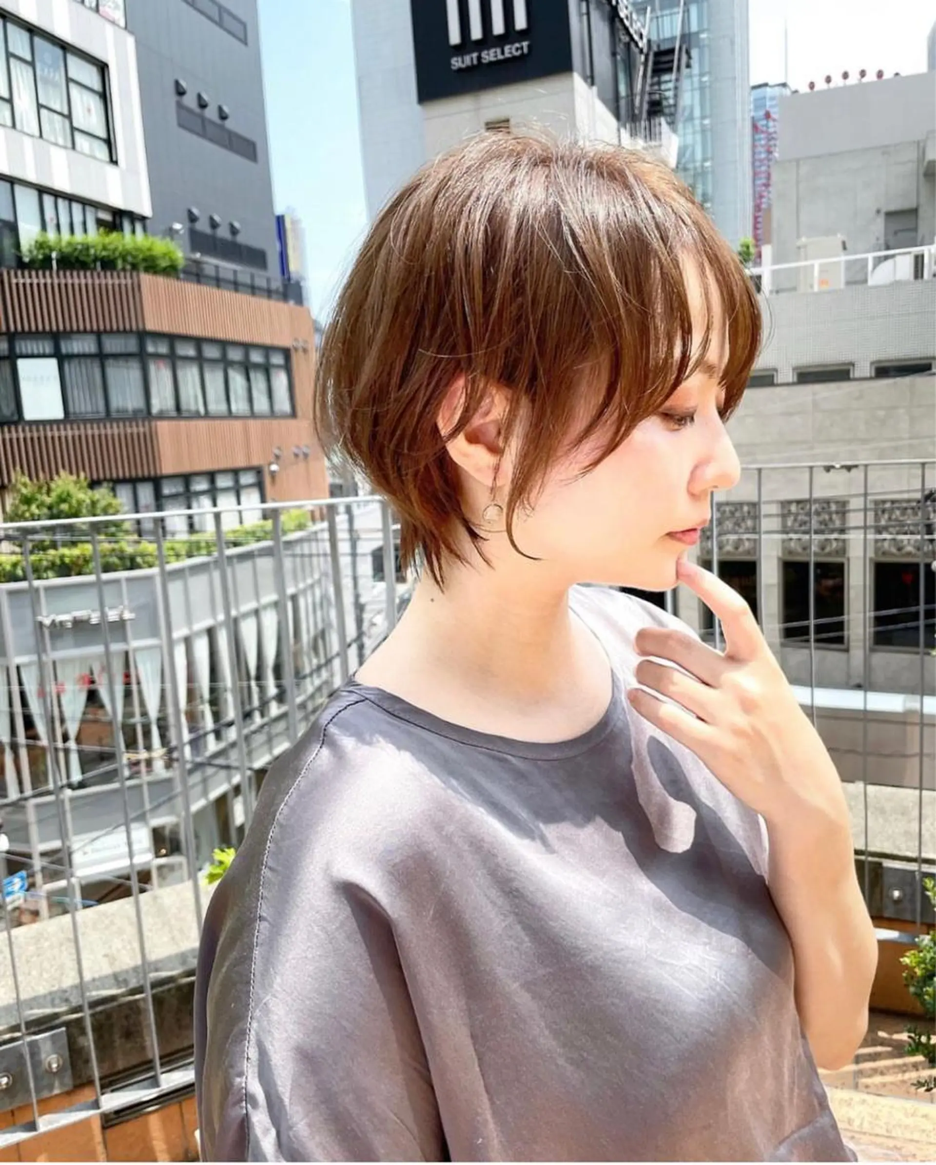 ショート カラー カット ヘアカラー le. pidorgeのヘアスタイル