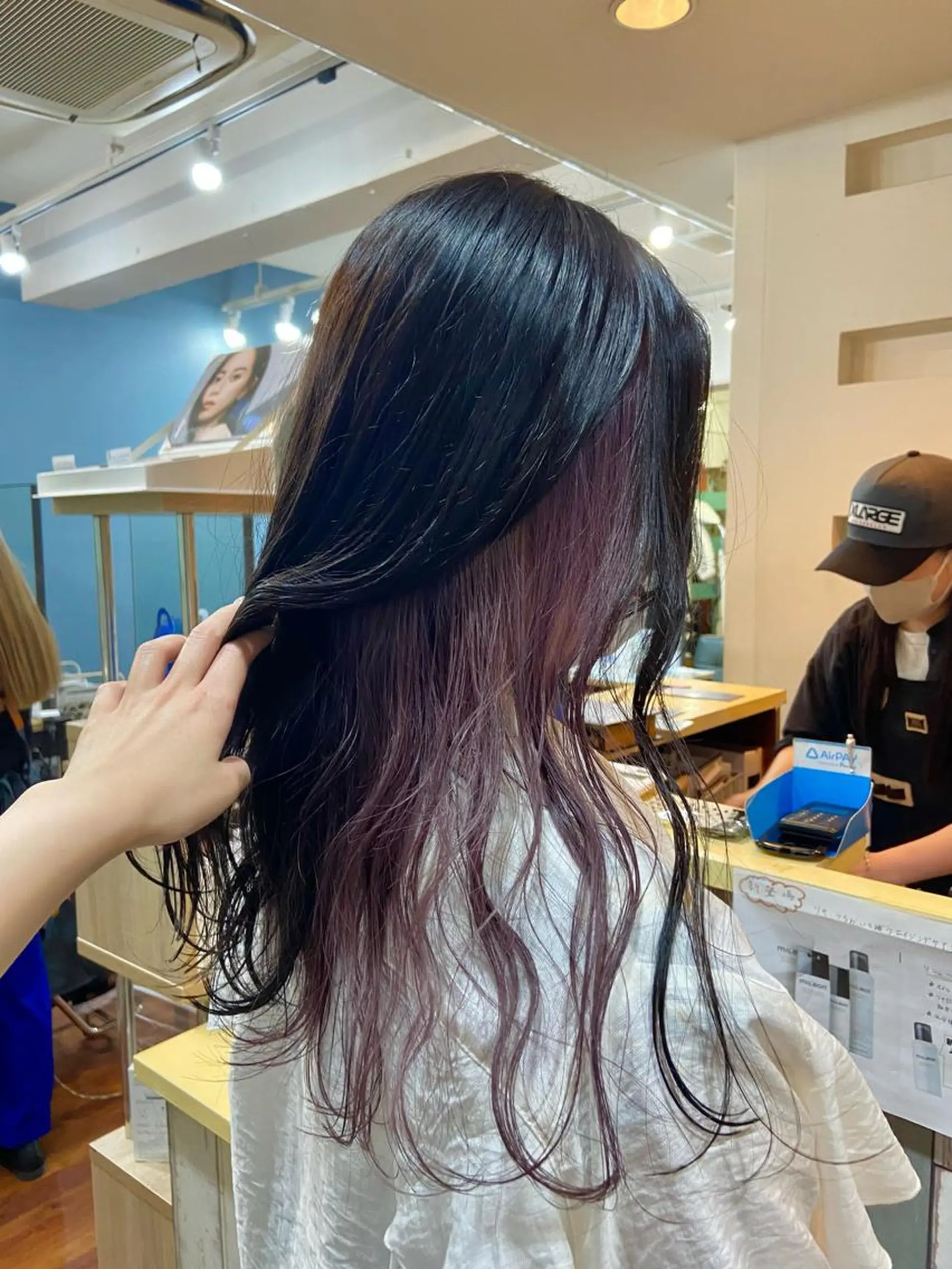 セミロング カラー 髪質改善/透明感 カラー/西川奈穂のヘアスタイル