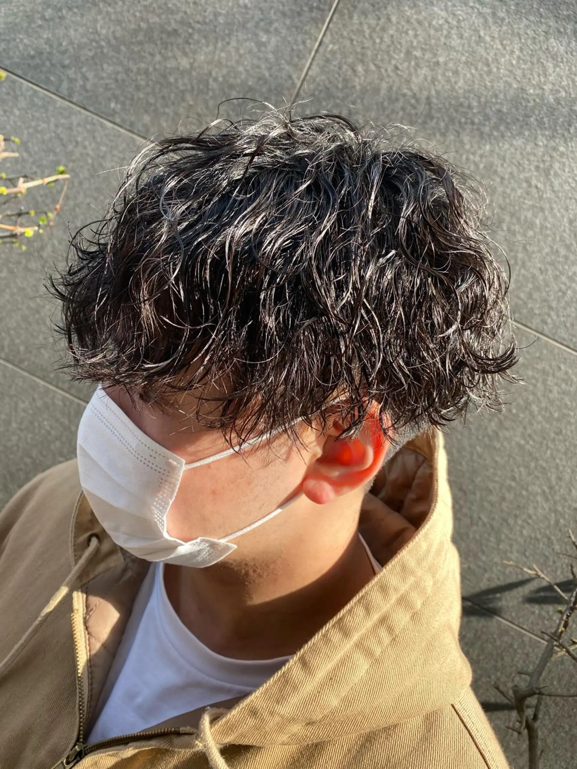 パーマ メンズ カット パーマ トリートメント ヘアセット メンズブリーチカラー /パーマ ごーた立川のヘアスタイル