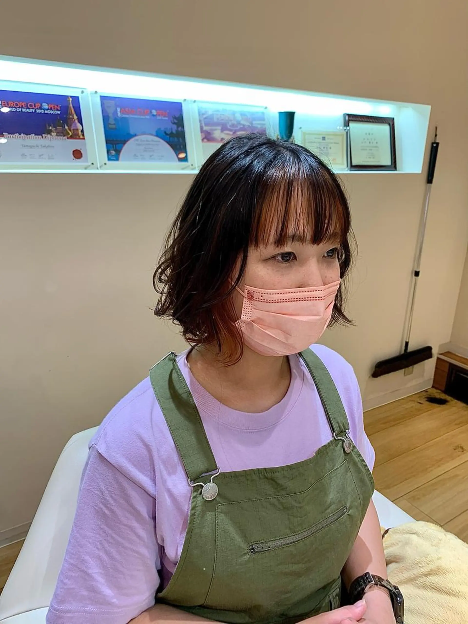 ミディアム カラー ブリーチ インナーカラー ブリーチなしカラー 全国1位🥇世界5位 小野田　礼花のヘアスタイル