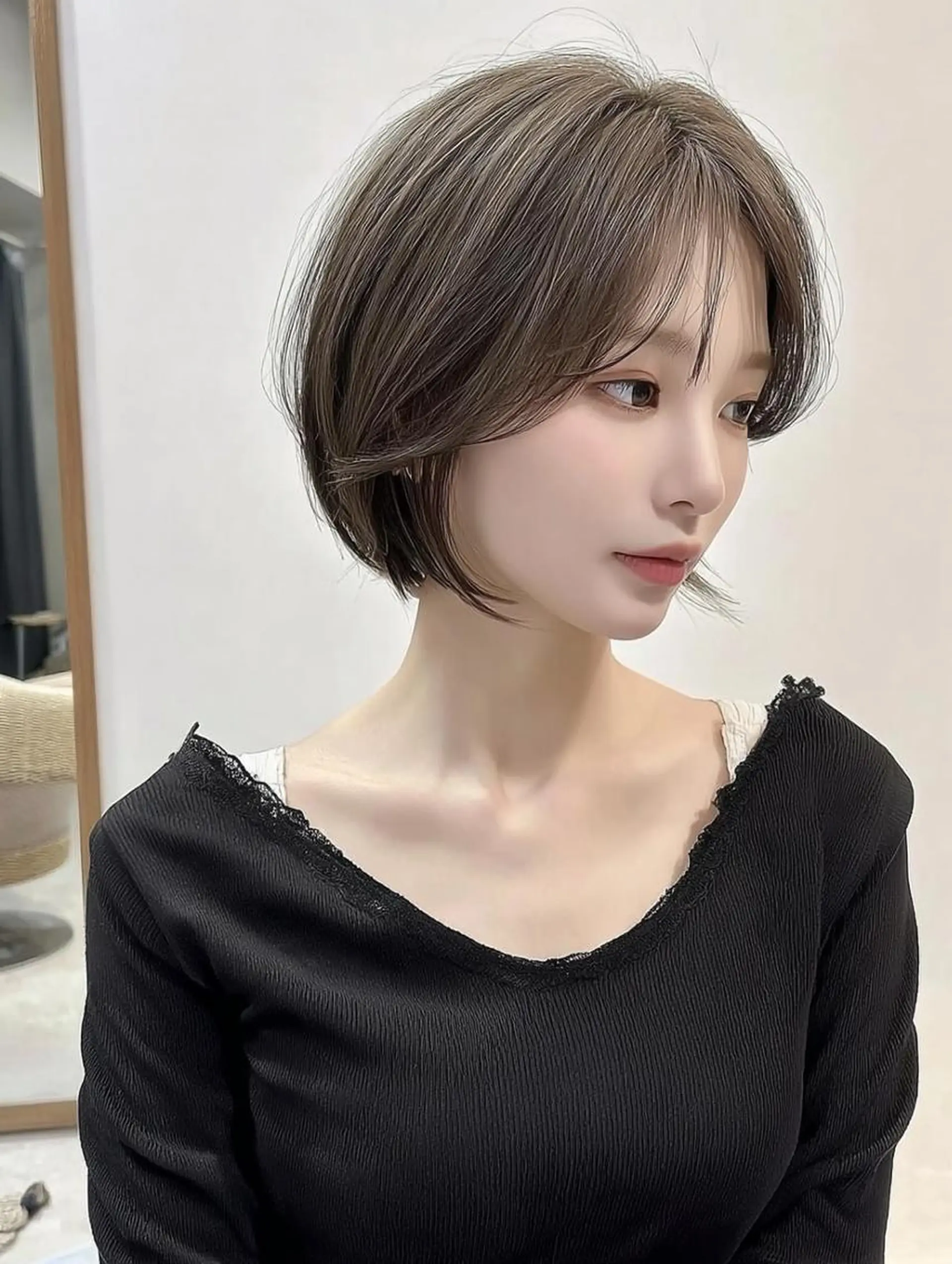 ミディアム カット ヘアカラー 肥後 有紗のヘアスタイル