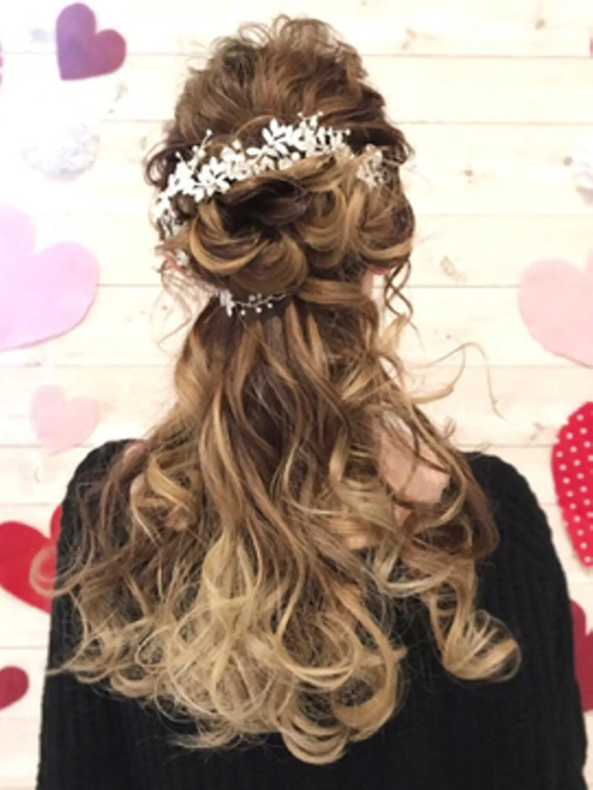 ロング ヘアアレンジ ヘアメイク エンカレッジのヘアスタイル