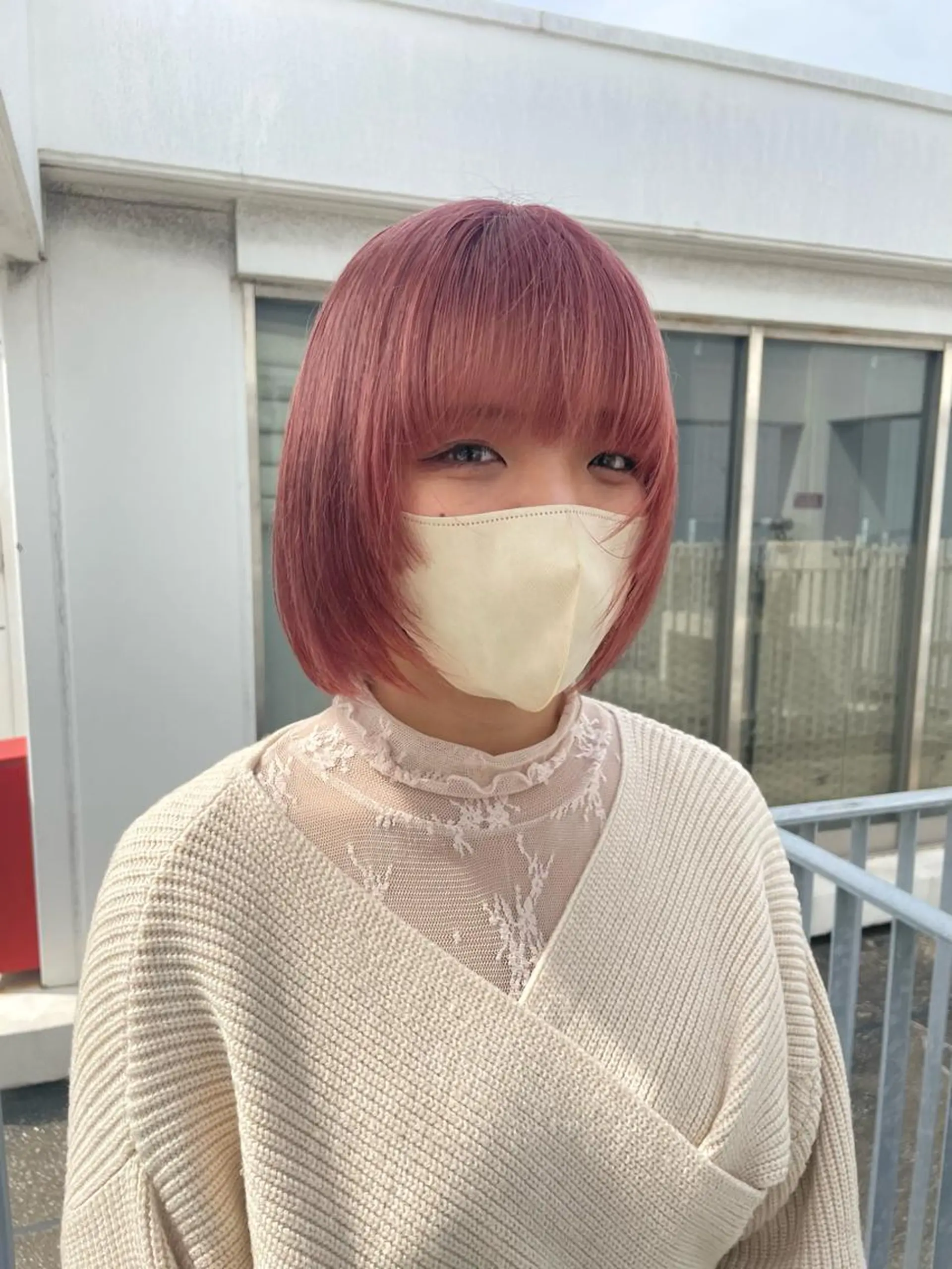 ショート カラー ピンクカラー ヘアカラー トリートメント lani hair salon所属・SHOTO ハイトー ン/ブロンドカラーのヘアスタイル