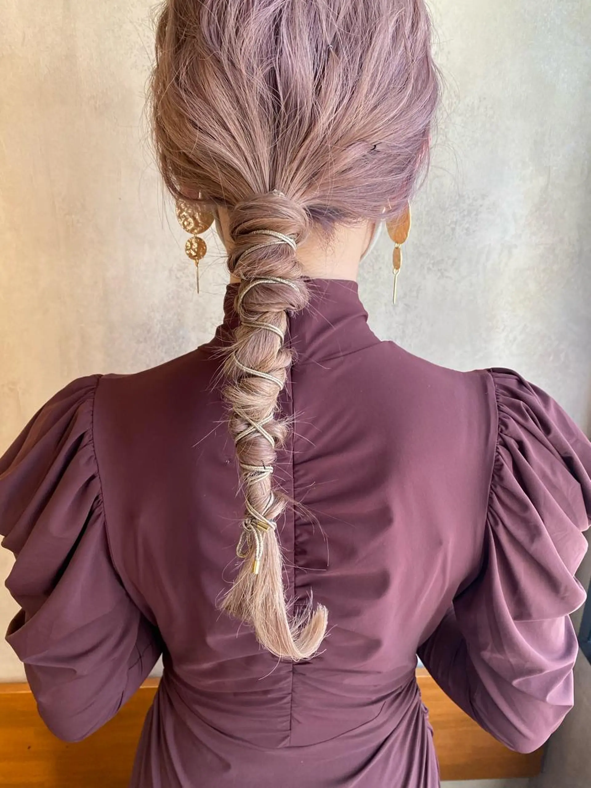 セミロング カラー ヘアセット ツキノキ ミナのヘアスタイル