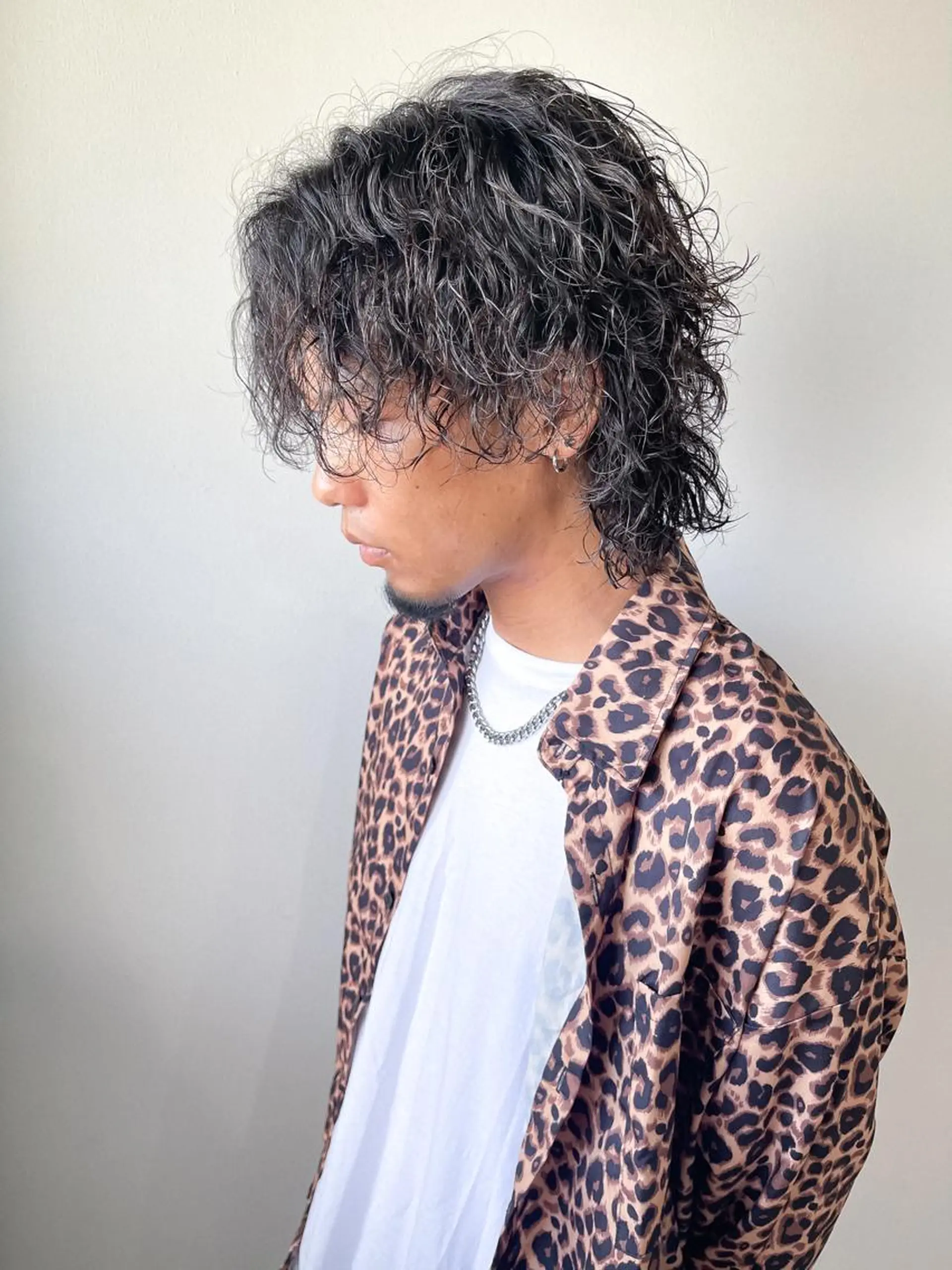 パーマ メンズ メンズパーマ メンズウルフカット ウルフカット カット パーマ 森本裕/オーナー/ スパイラルパーマのヘアスタイル