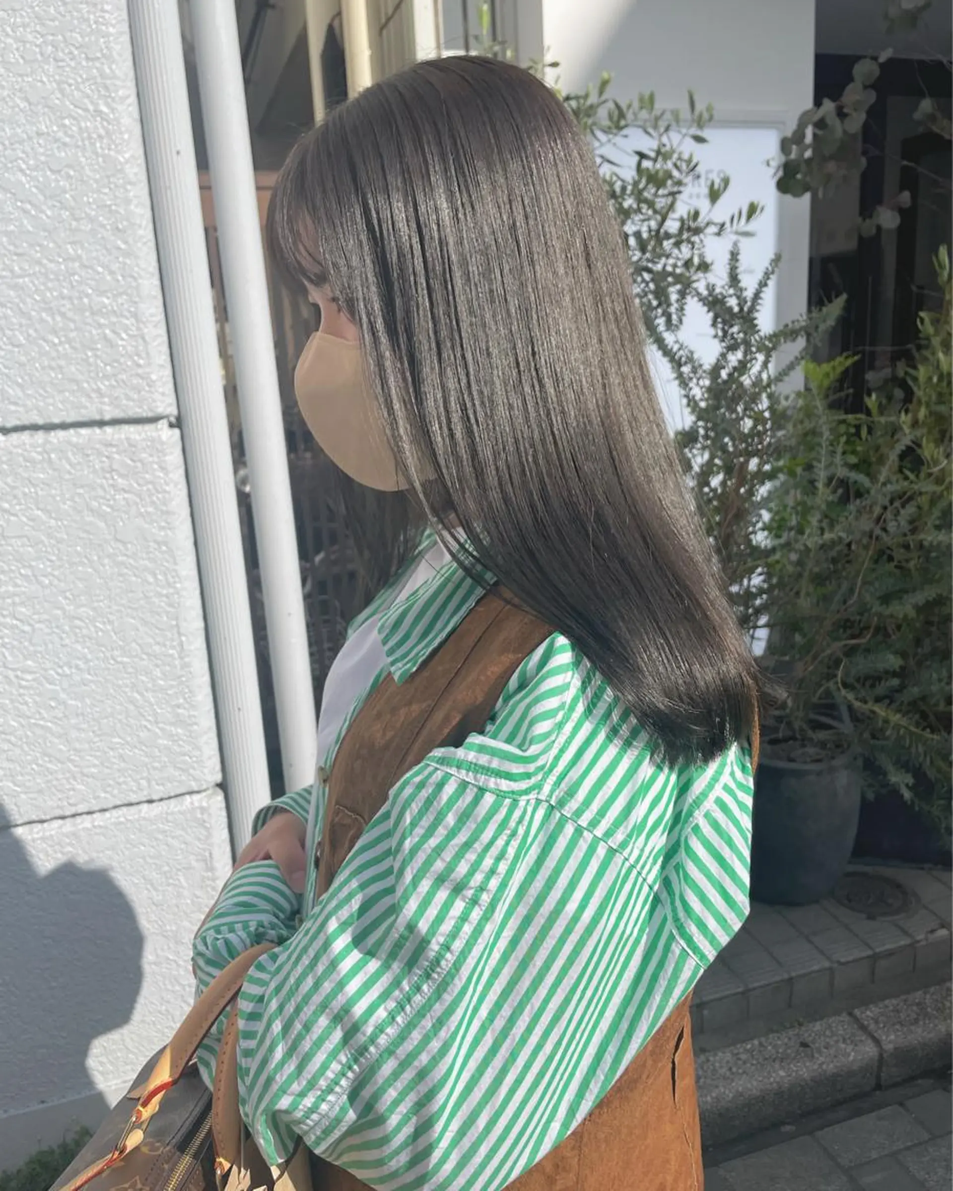 ロング カラー ヘアアレンジ ブリーチ 透明感カラー ブリーチなしカラー 縮毛矯正 トレンドlayer cut💐mihoのヘアスタイル
