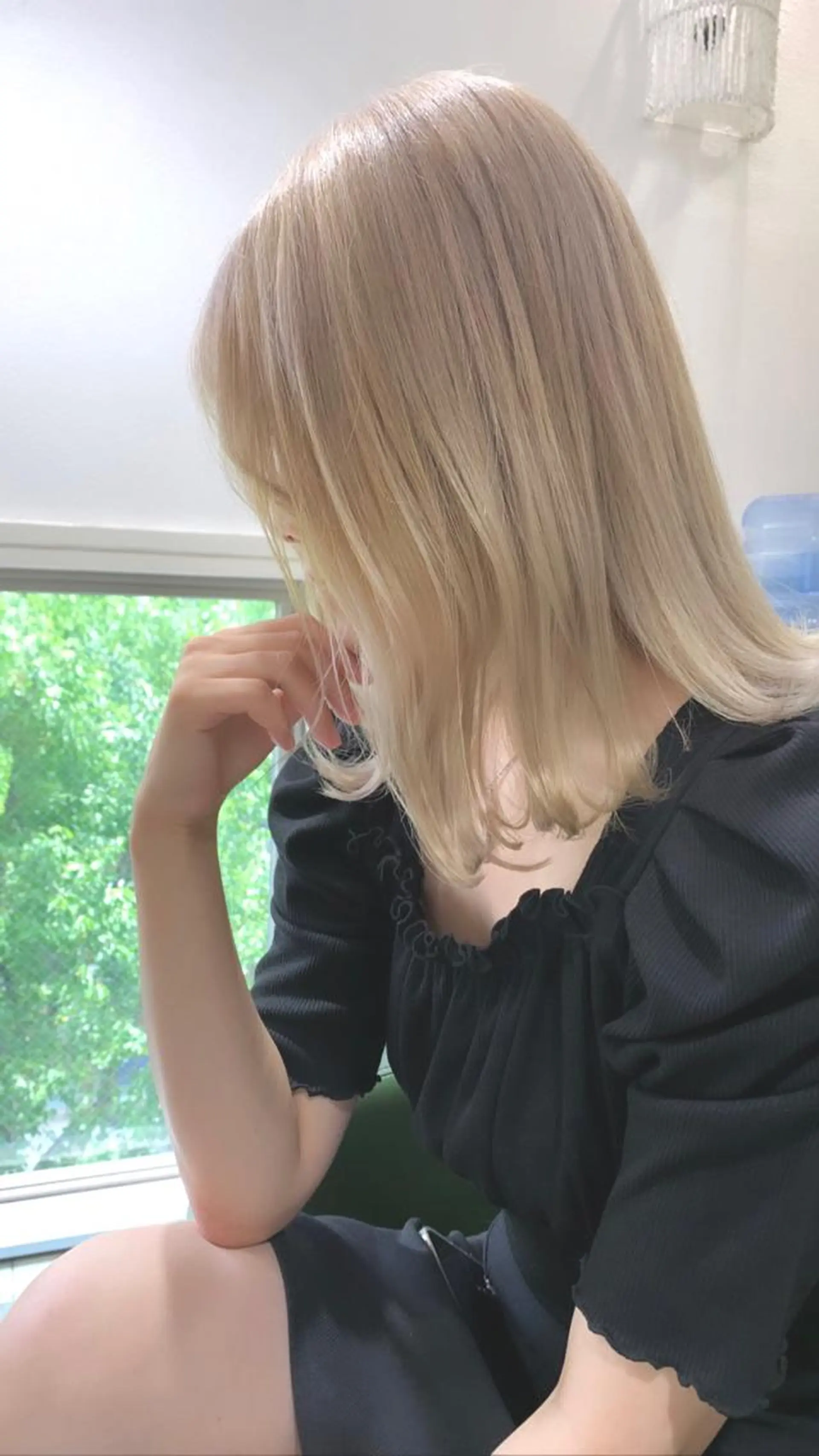 ミディアム カラー ブロンド Giselハヤシ ケンタのヘアスタイル