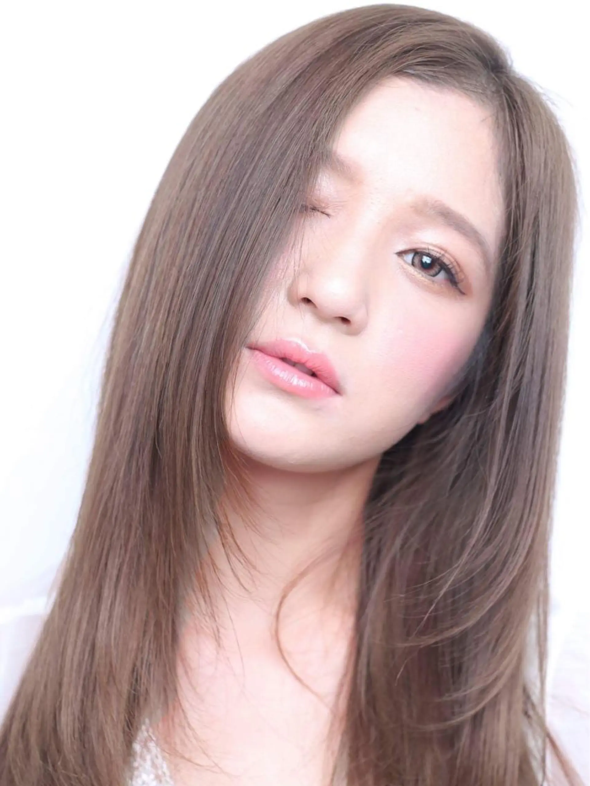 ロング カラー パーマ トリートメント イズ ミのヘアスタイル