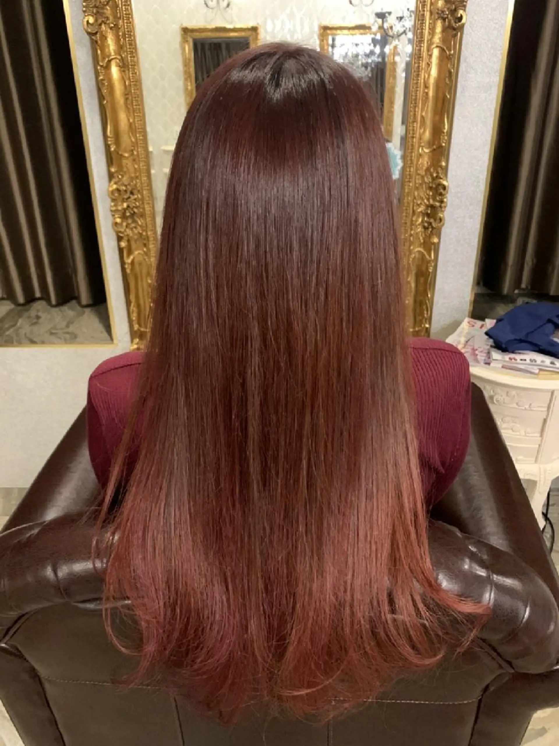ロング カラー 山崎 絹人のヘアスタイル