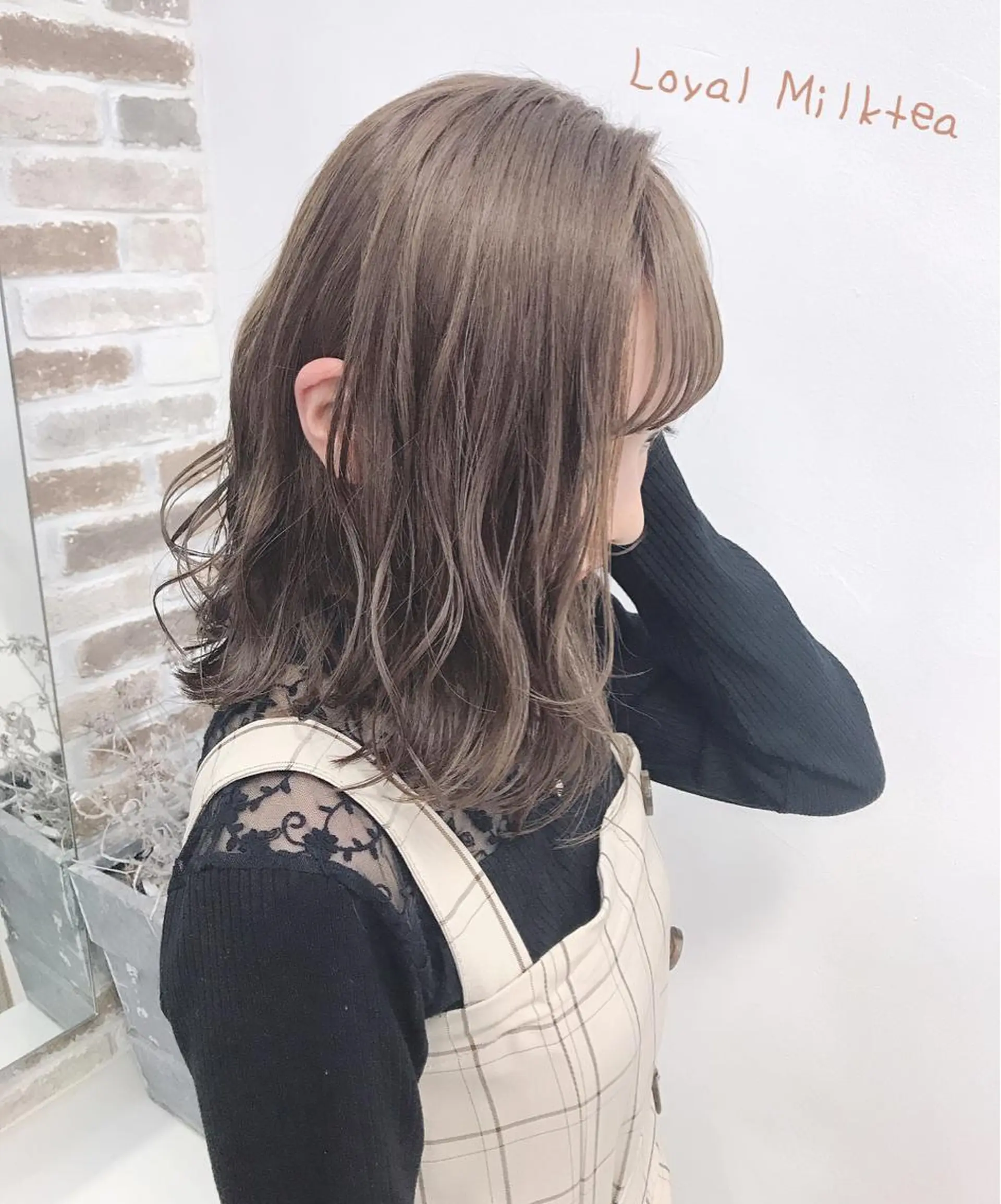 セミロング カラー カット ヘアカラー トリートメント ヘッドスパ ヘアセット 韓国ヘア&透けカラー keita🇰🇷のヘアスタイル
