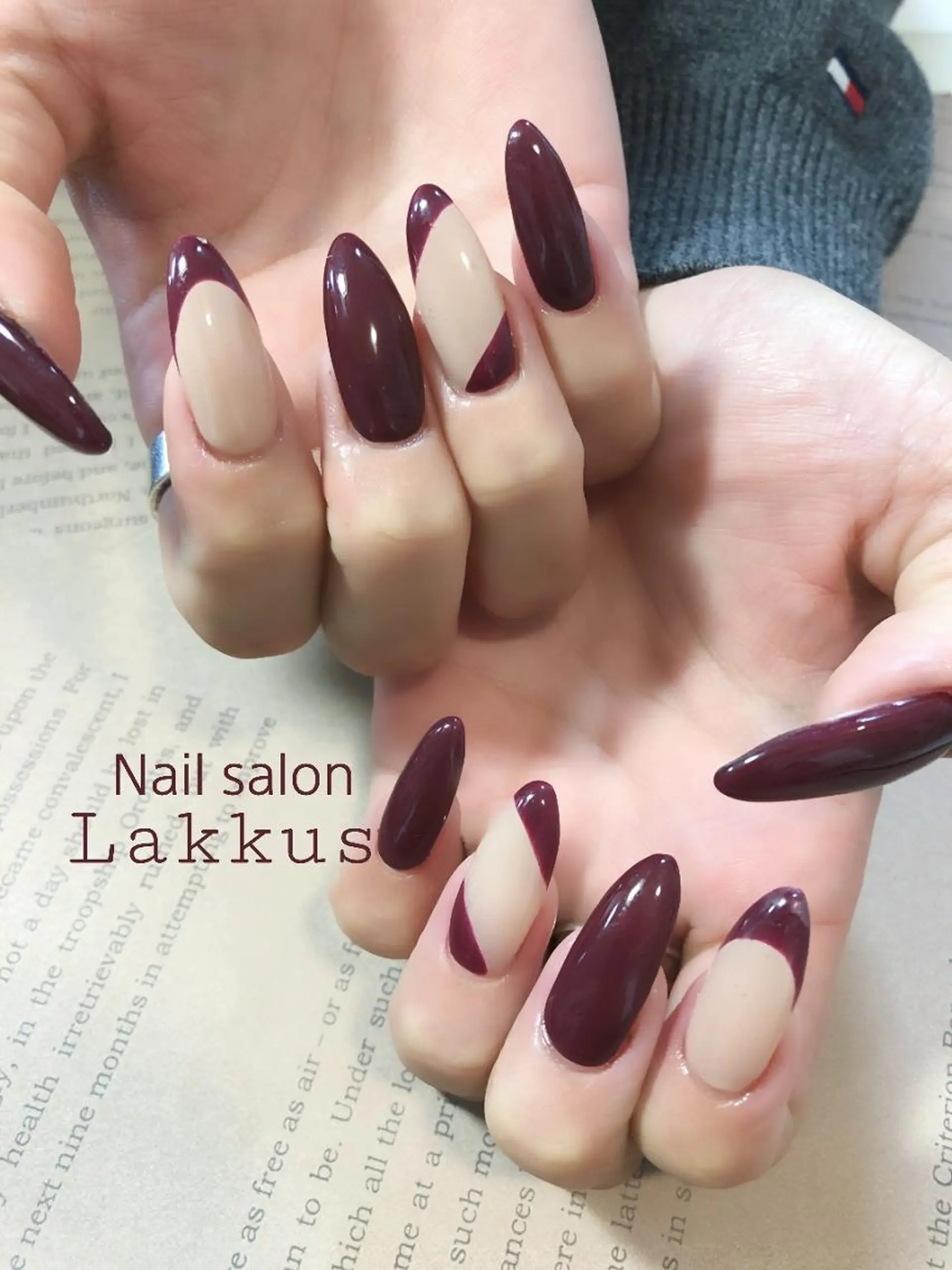 ネイル 冬ネイル Lakkus T－Mのネイルデザイン