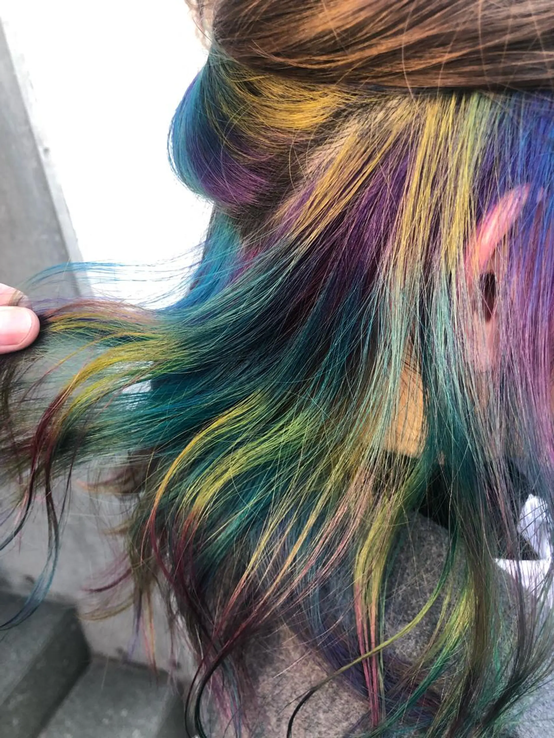 ミディアム カラー ユニコーンカラー カット ヘアカラー トリートメント 原宿サロン代表 デザインカラー伊藤卓のヘアスタイル