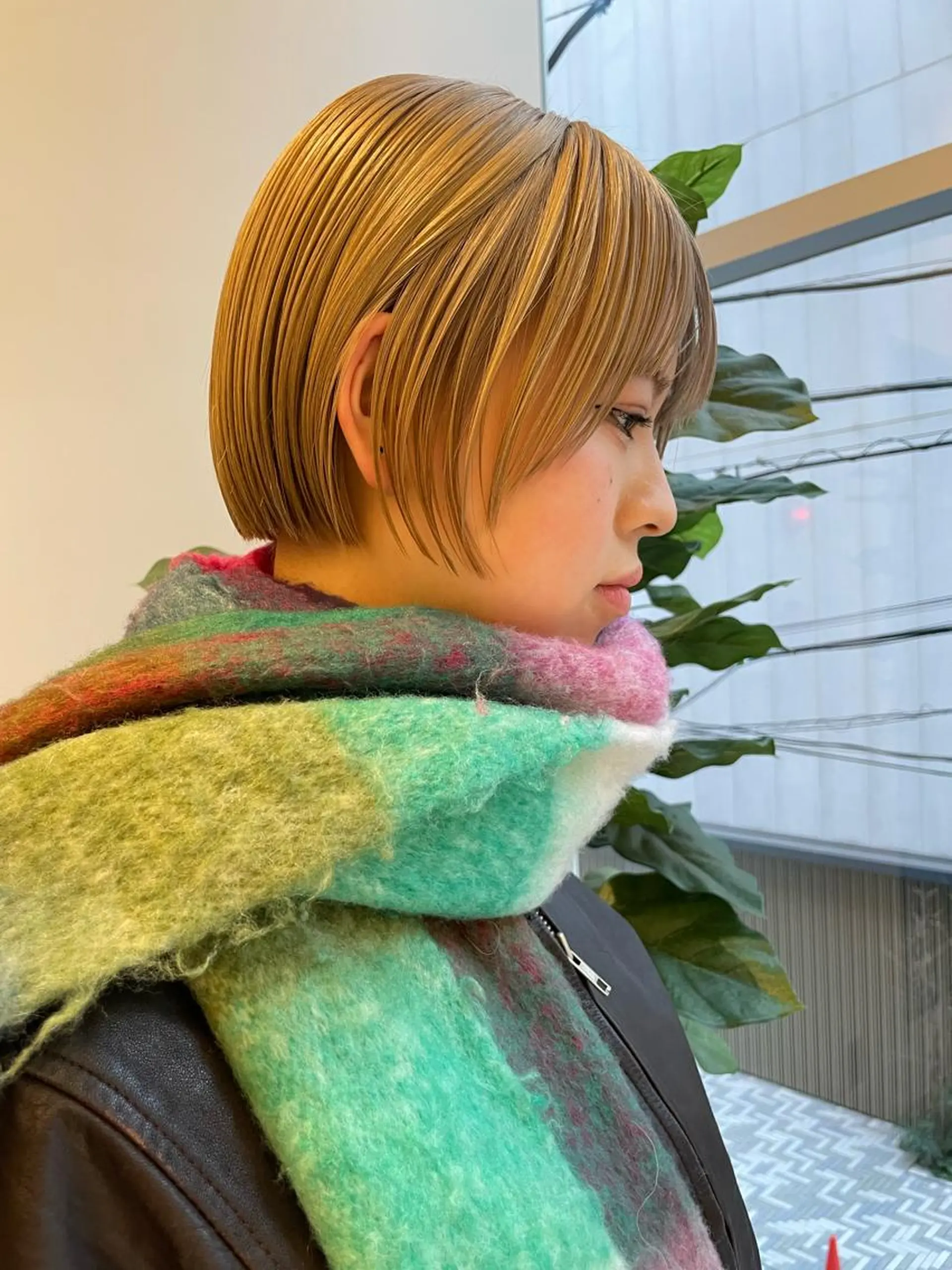ショート カラー カット ヘアカラー トリートメント SALOWIN所属・ブリーチ🪡 ボブ🐬レイヤーのヘアスタイル