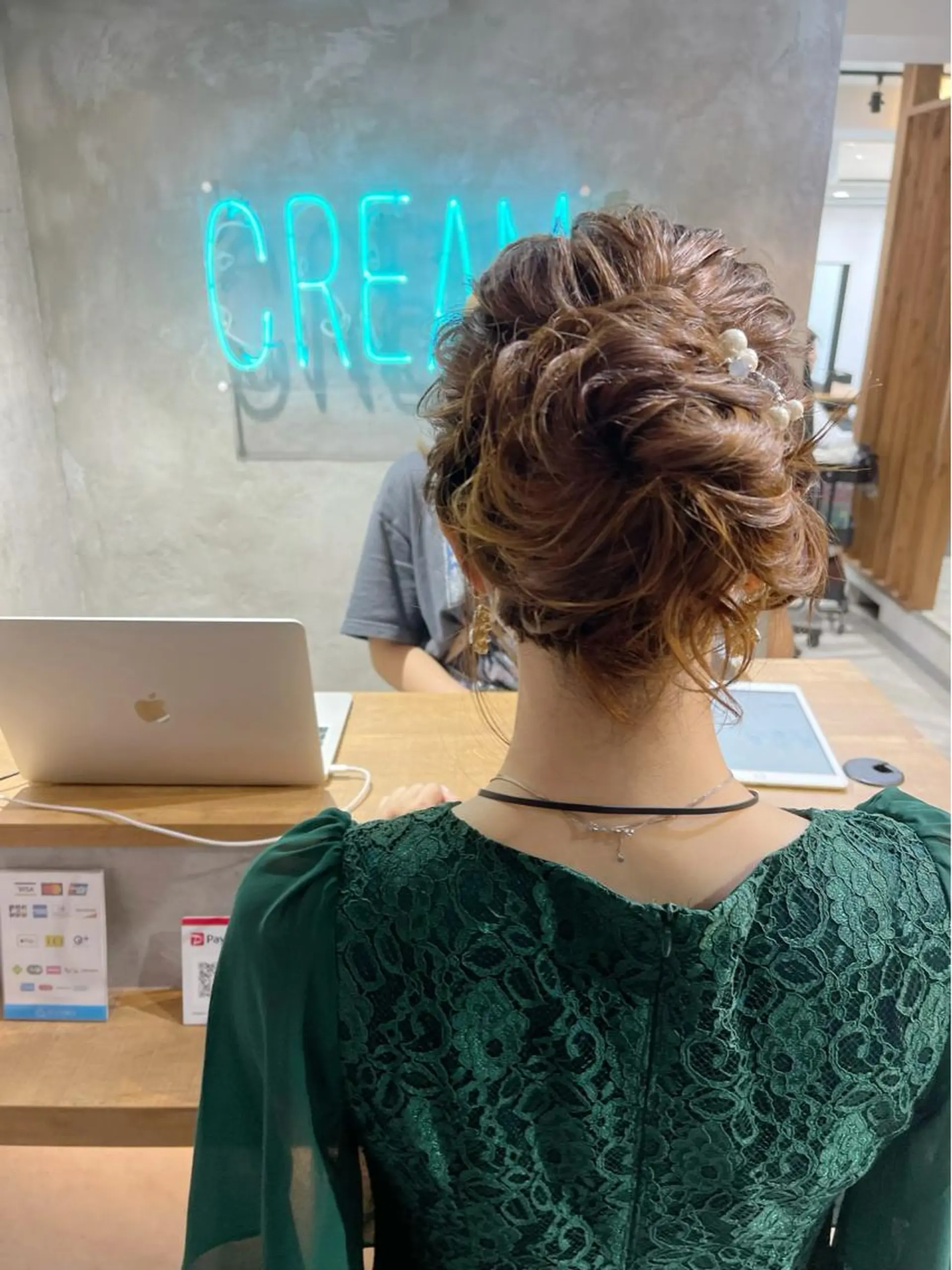 ヘアアレンジ ヘアセット 松井那津子 /ハイライトブリーチのヘアスタイル