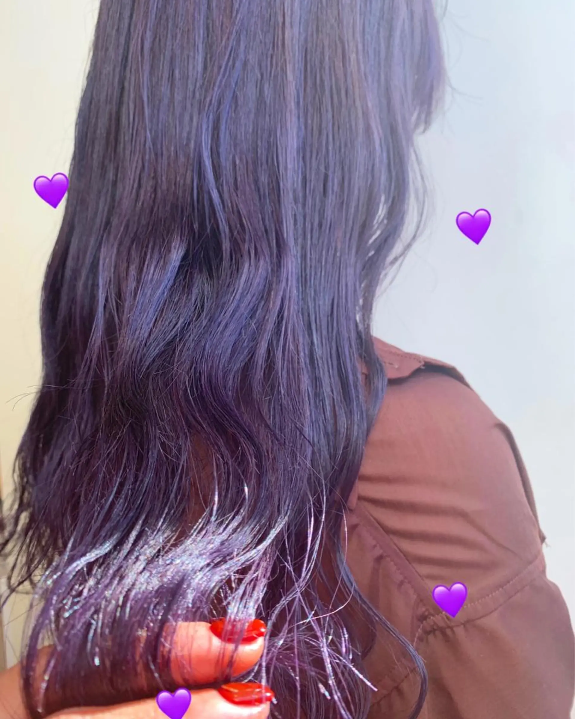 セミロング カラー ラベンダーカラー 新宿駅近♡個室 ♡関口三都季🌜のヘアスタイル