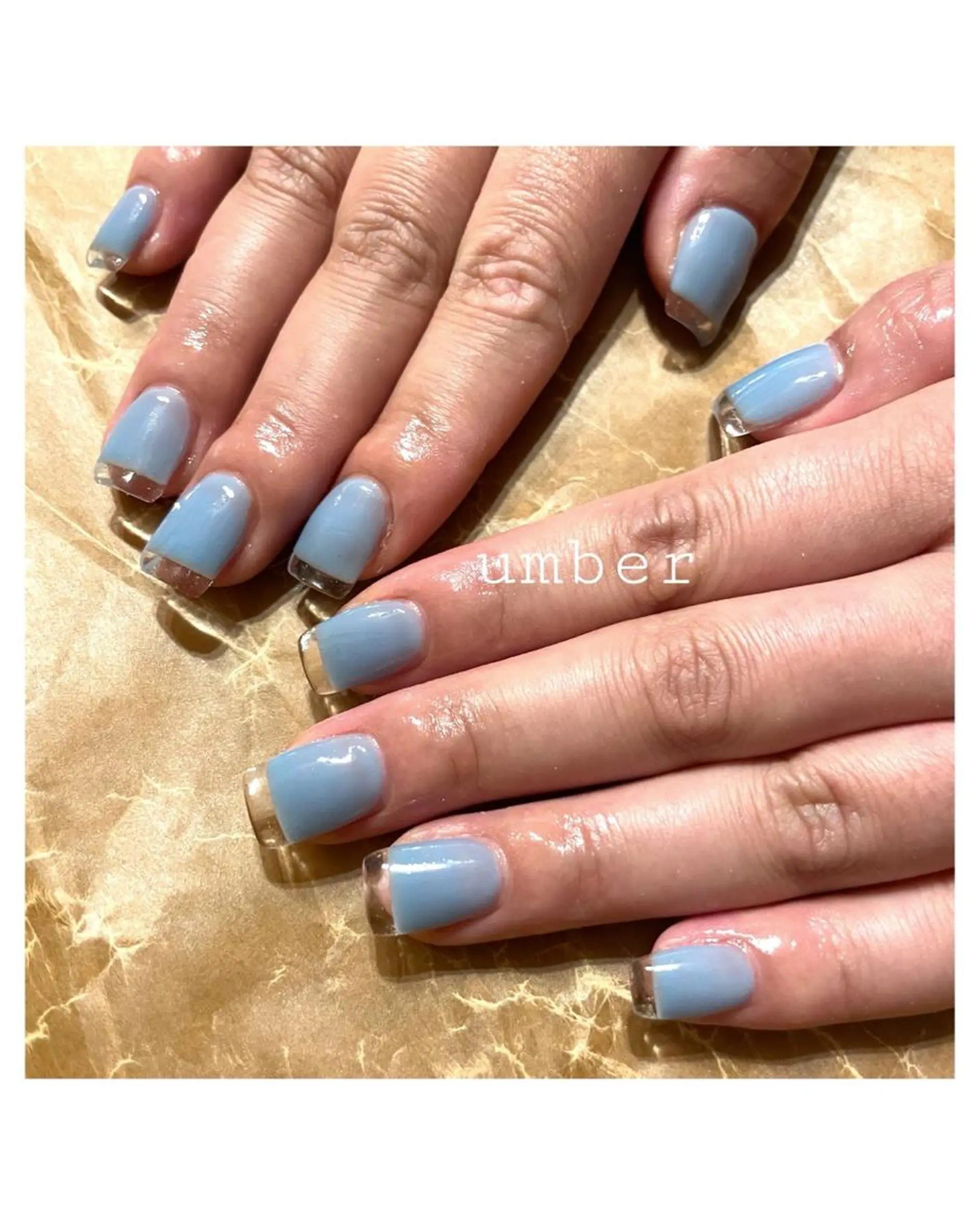 ネイル クリアネイル フラッシュネイル フットネイル フレンチネイル マグネットネイル umber 三茶1分のネイルデザイン