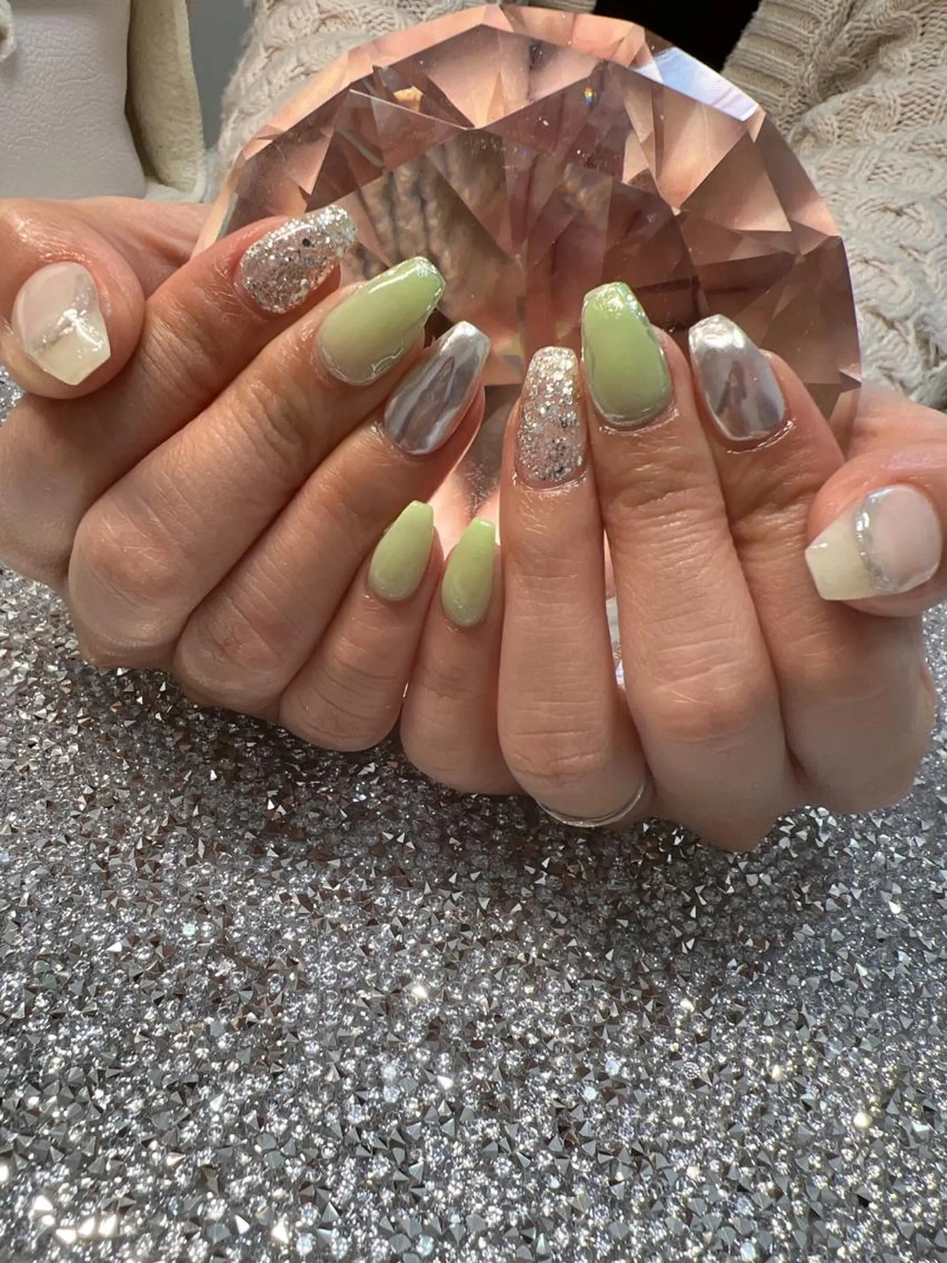 ネイル ミラーネイル coco nailのネイルデザイン