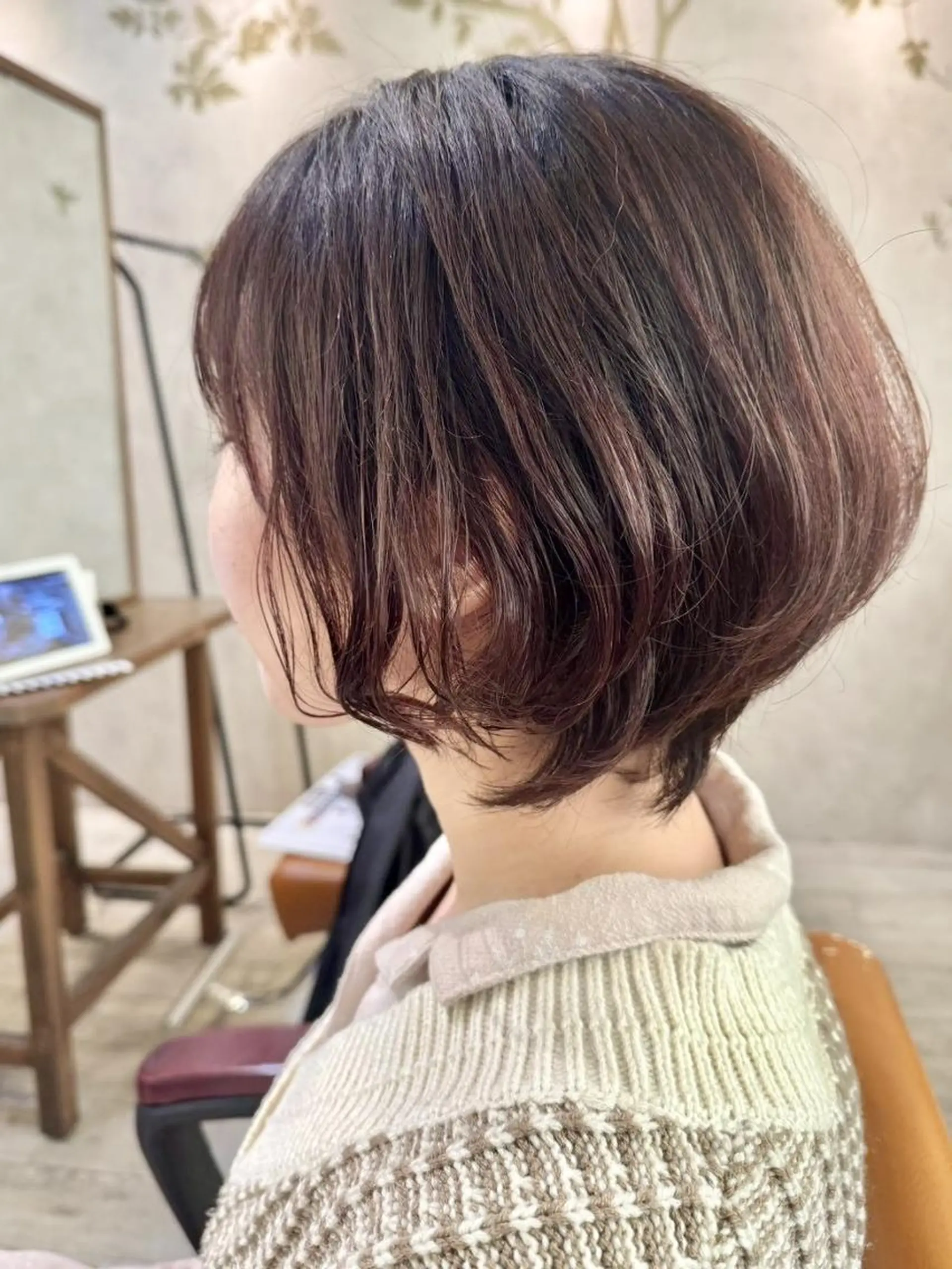 ショート カット ヘアカラー トリートメント 一宮駅3分/水野/ ショート/ボブのヘアスタイル