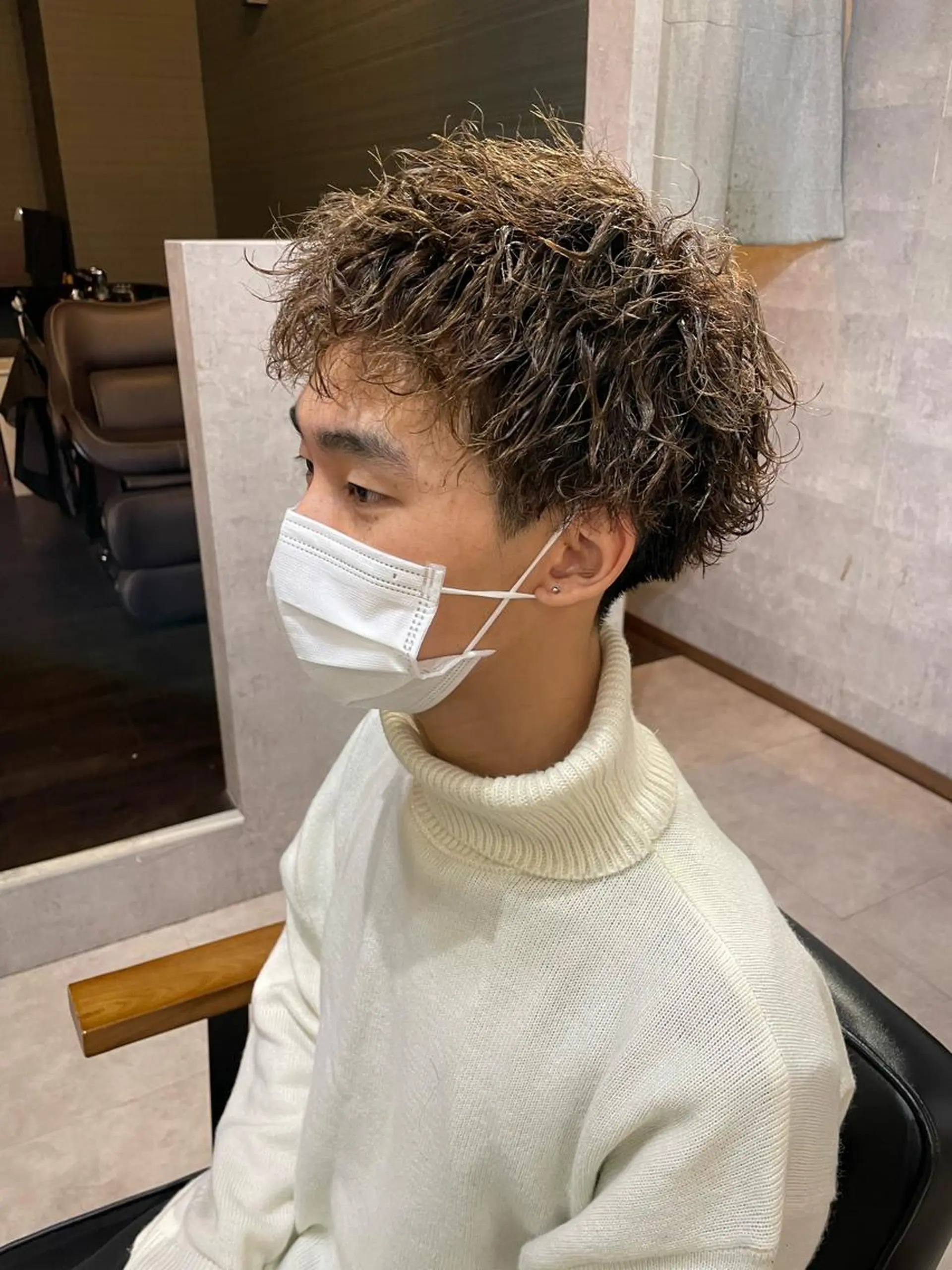 ショート パーマ メンズ メンズパーマ特化 勝毛広貴のヘアスタイル