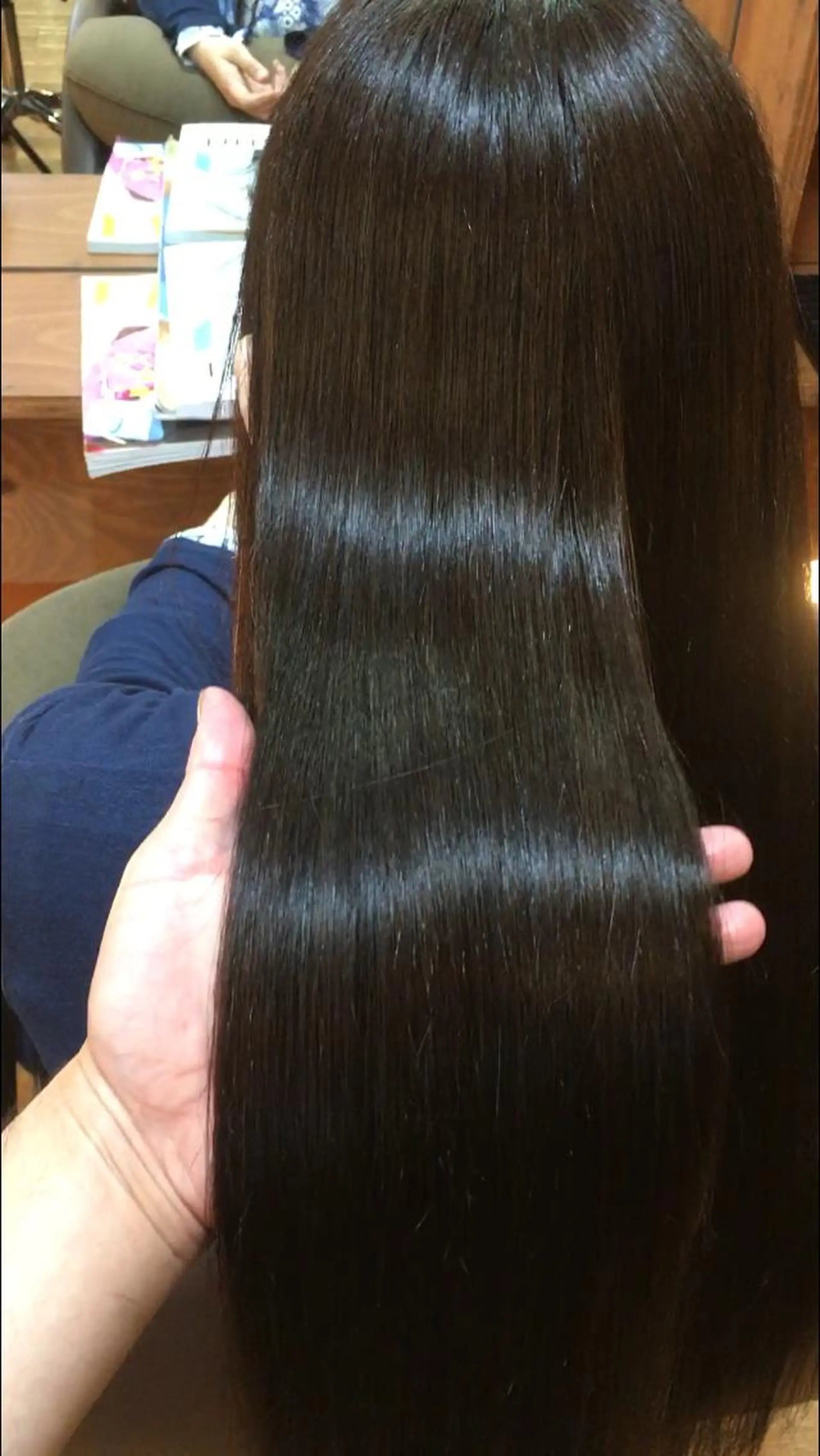 ロング トリートメント カット 縮毛矯正 トリートメント 菅村 勇亮のヘアスタイル