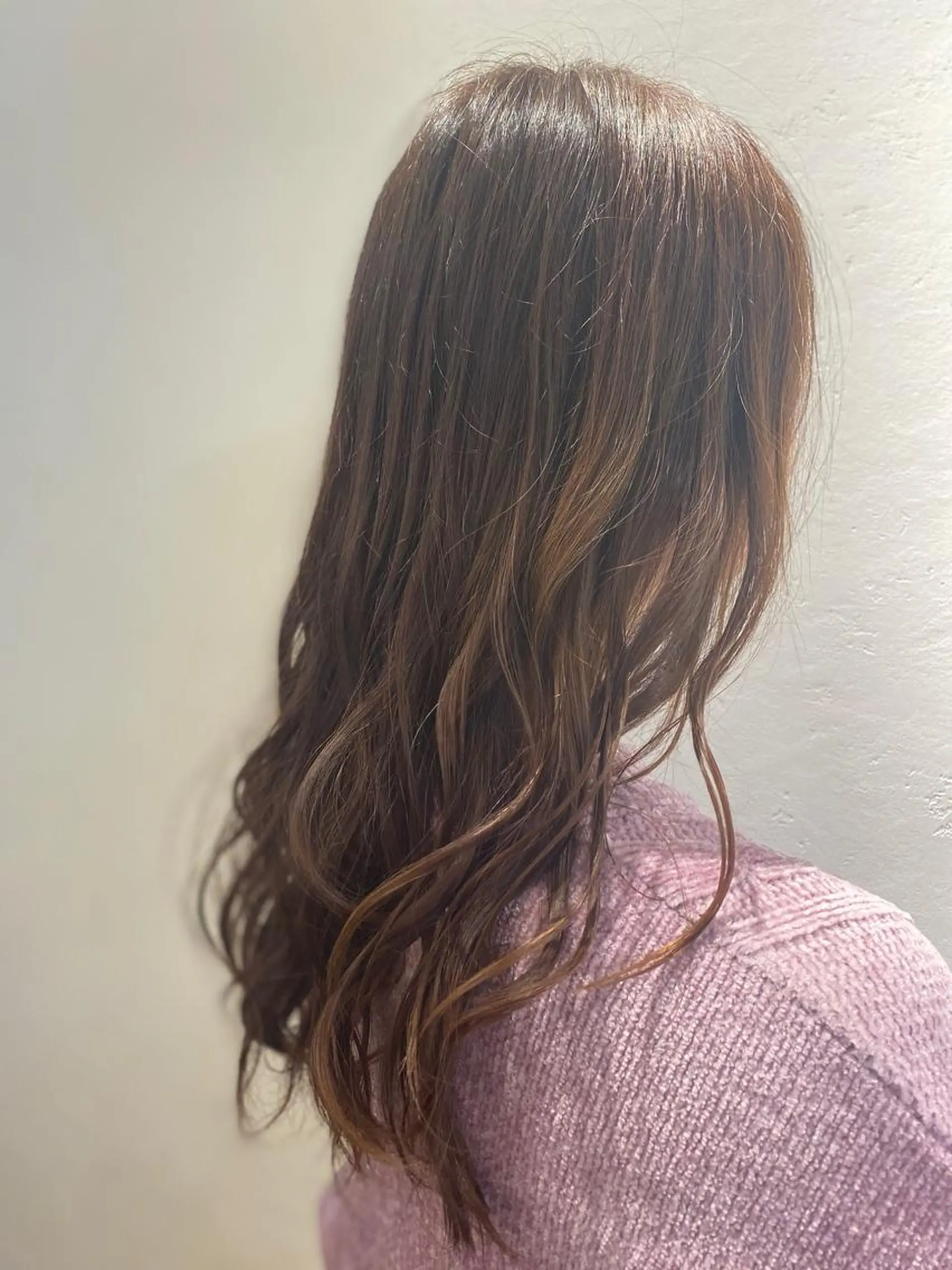 ミディアム カラー カット トリートメント 大場 優のヘアスタイル