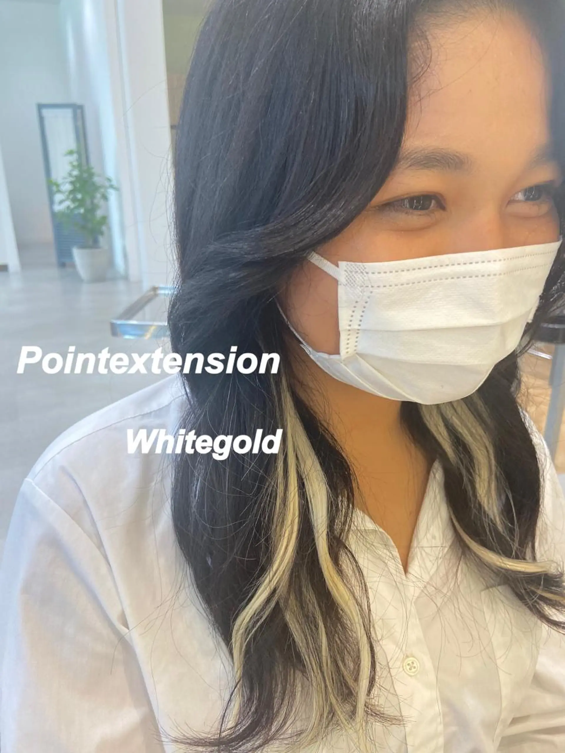 セミロング プルエクステ/インナ ーカラー🦊はるなのヘアスタイル