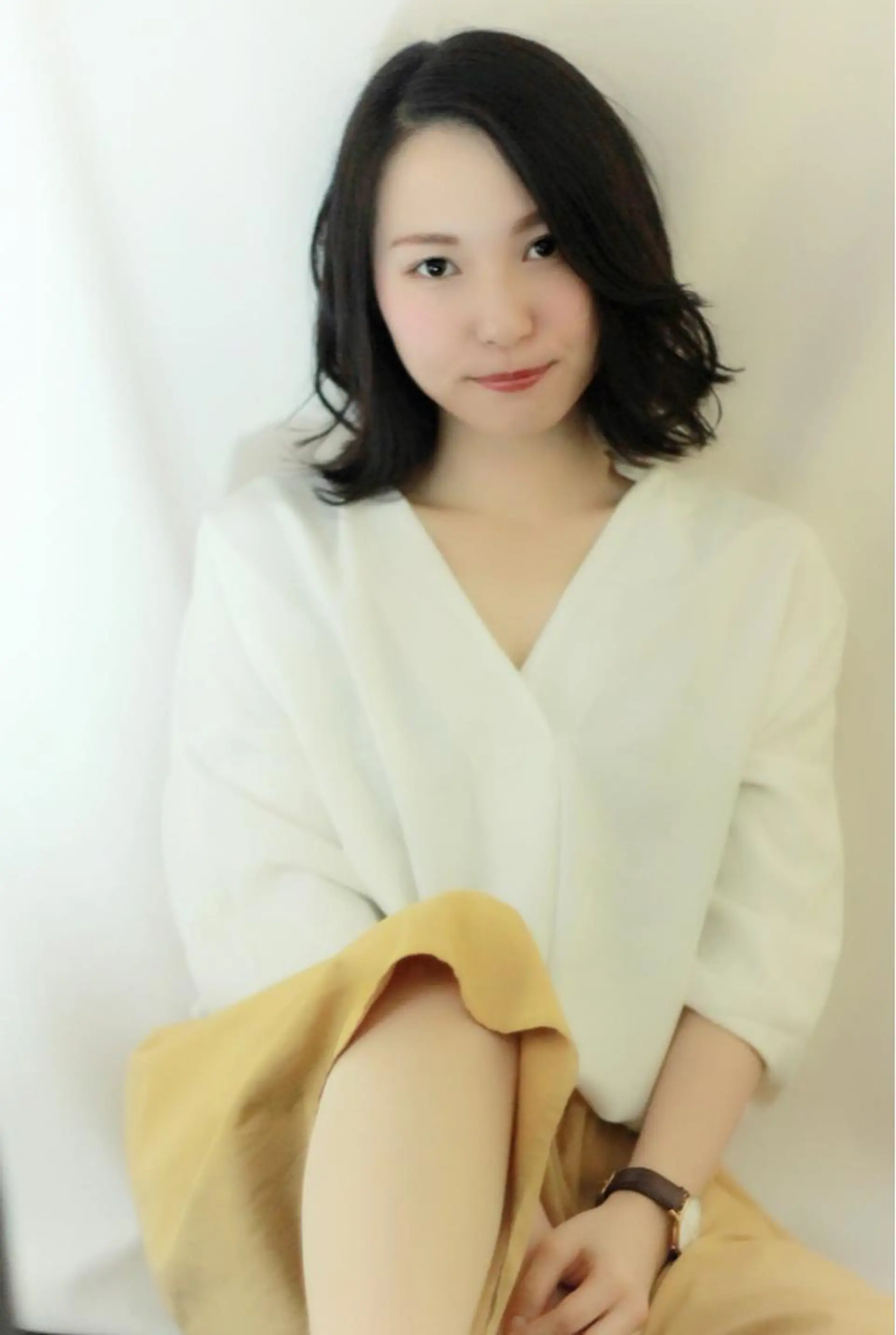 ミディアム 外ハネヘア 🤍デザインカラー 特化🤍HIROのヘアスタイル