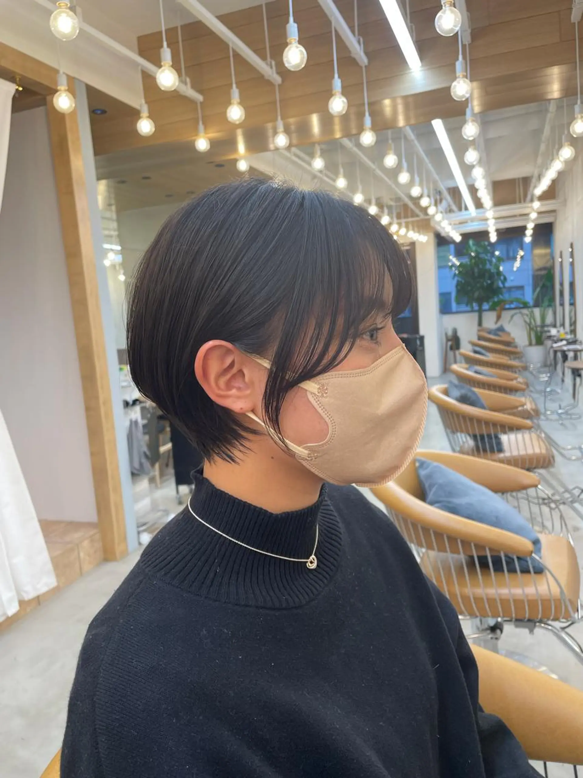 ショート カラー ハイライトカラー ハイライト 似合わせカット ショートヘア トリートメント 縮毛/レイヤー 韓国/橋口のヘアスタイル