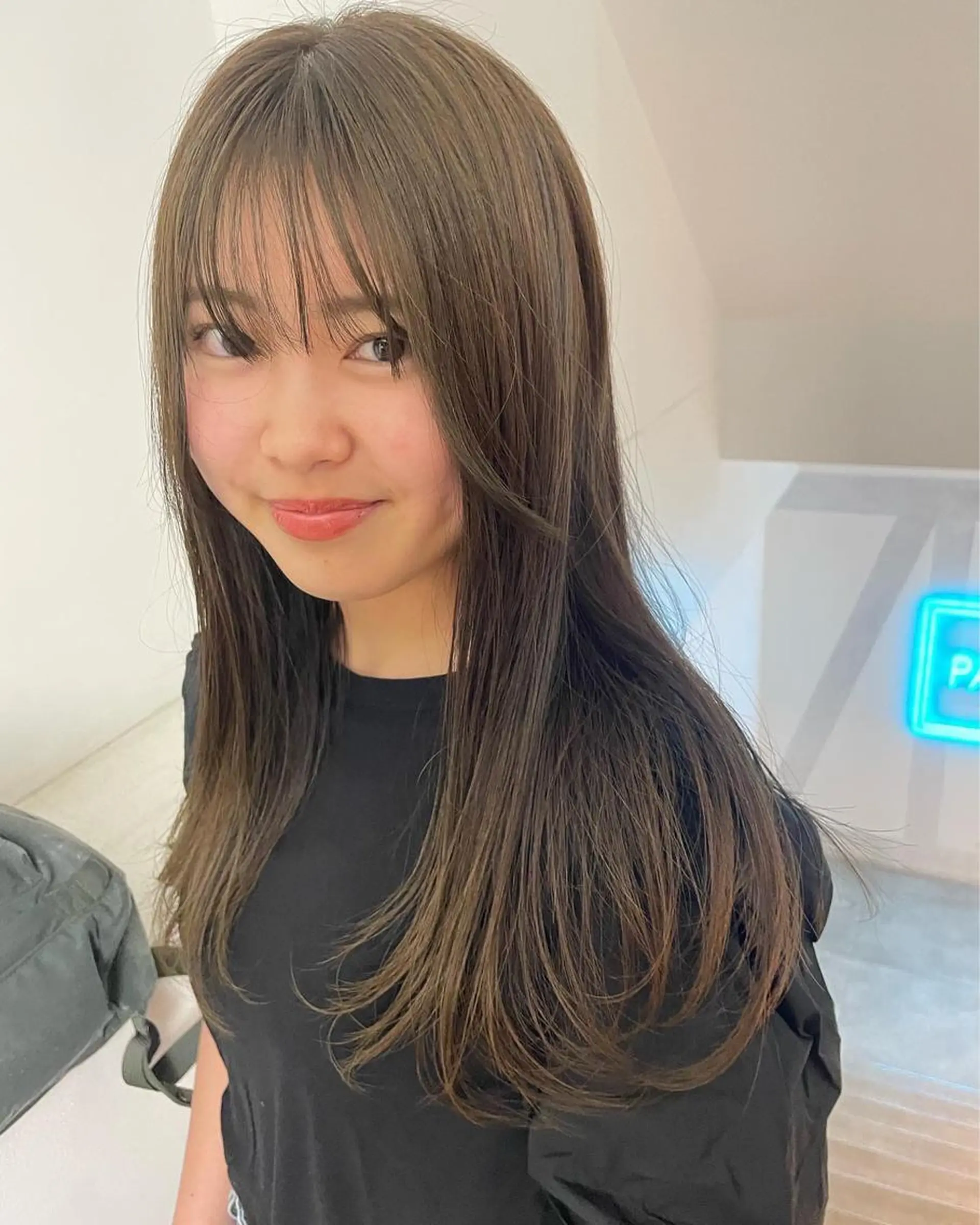 ロング カラー 顔周りカット/透明感 カラー✂️MEIのヘアスタイル