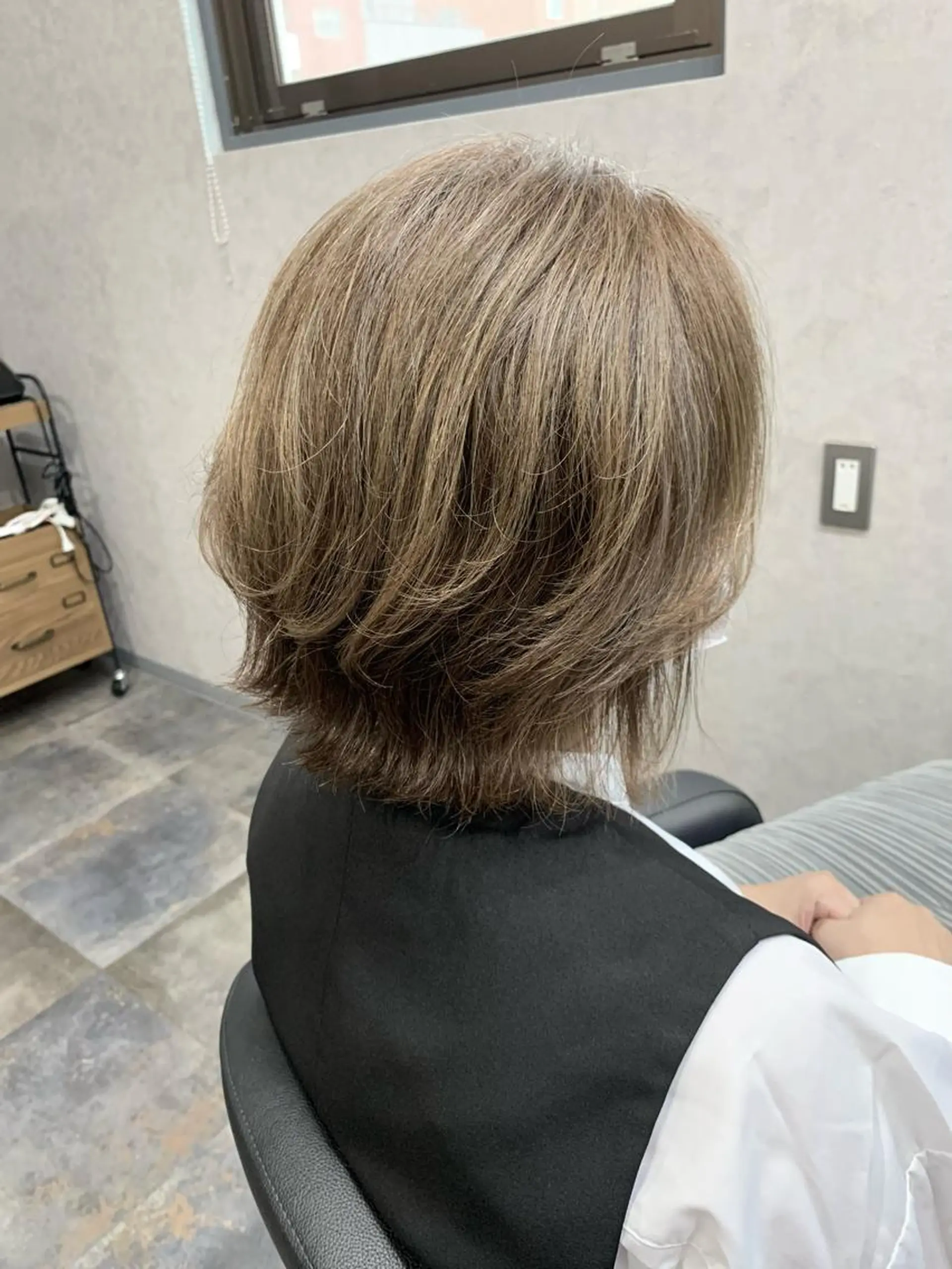 ショート ボブレイヤー ボブ レイヤーカット giniro所属・giniro ホソミのヘアスタイル