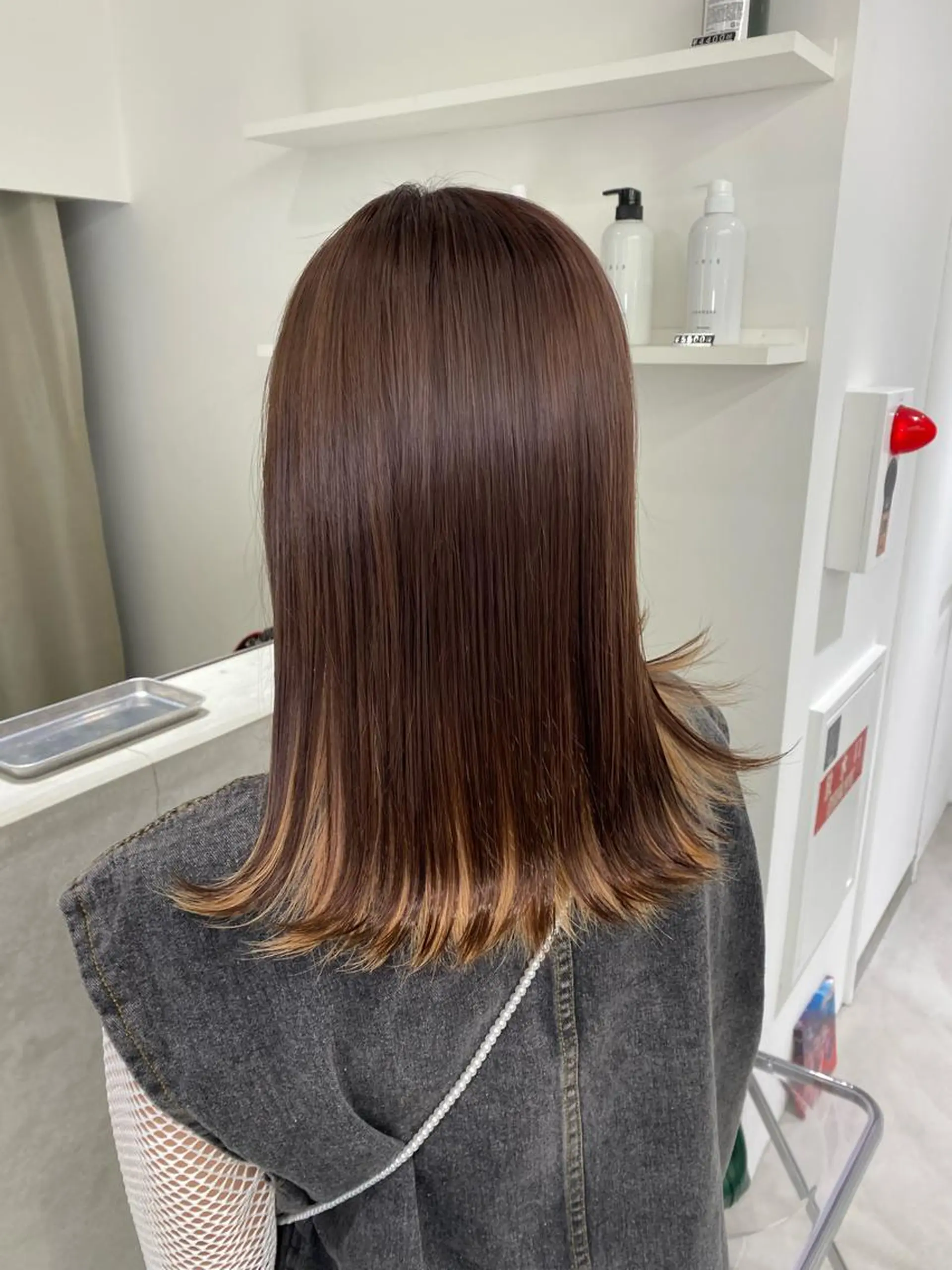 カラー ブリーチ イヤリングカラー kumon ayu ブリーチ/ハイトーンのヘアスタイル