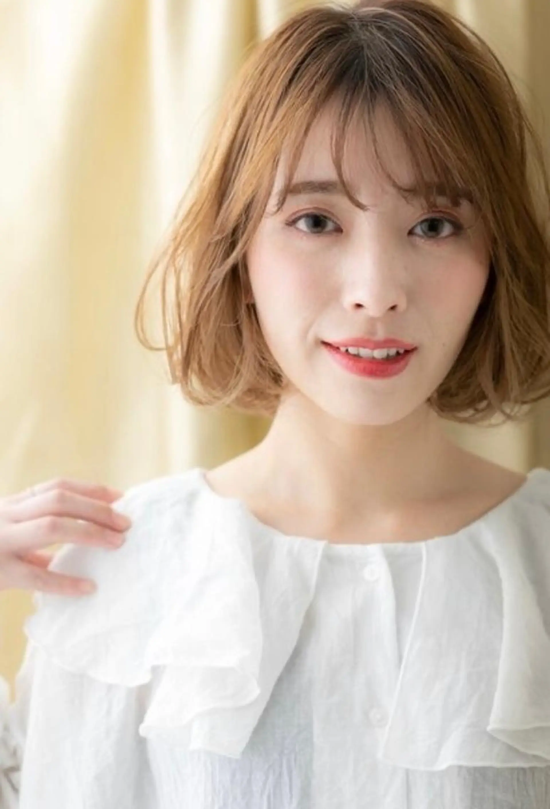 ミディアム カラー パーマ 似合わせ✨透明感🫧 佐藤優斗のヘアスタイル