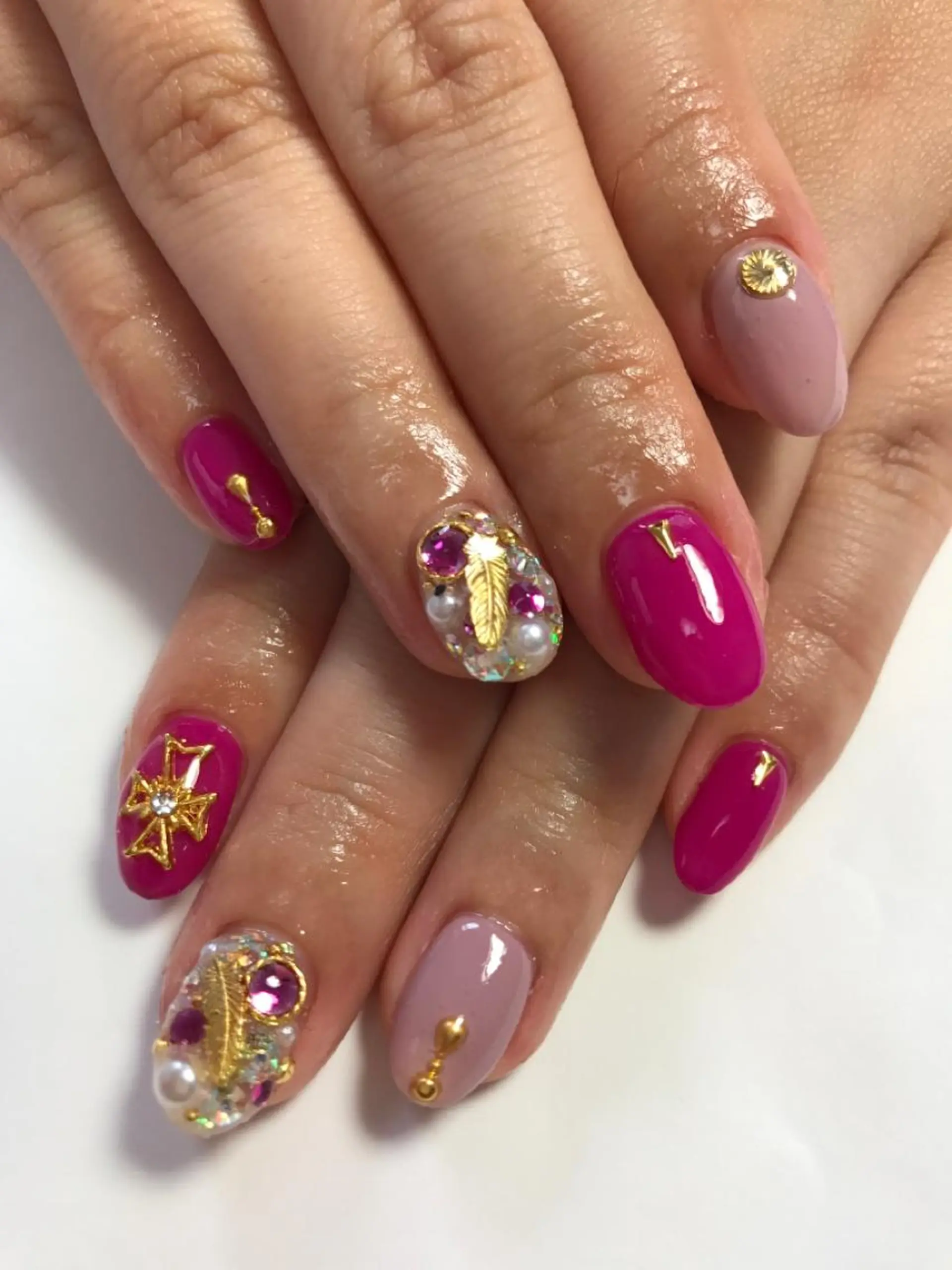 ネイル rukianail 新里のネイルデザイン