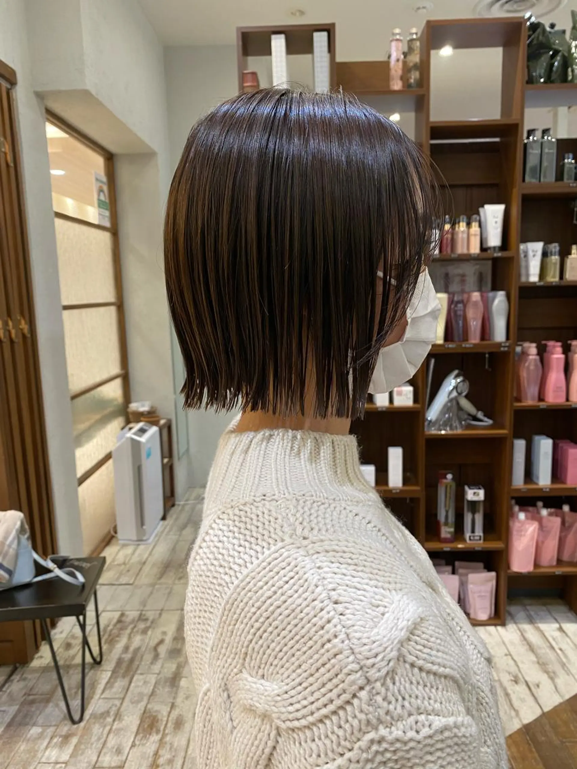 ショート 切りっぱなしボブ ボブ 栗原 瑞稀のヘアスタイル
