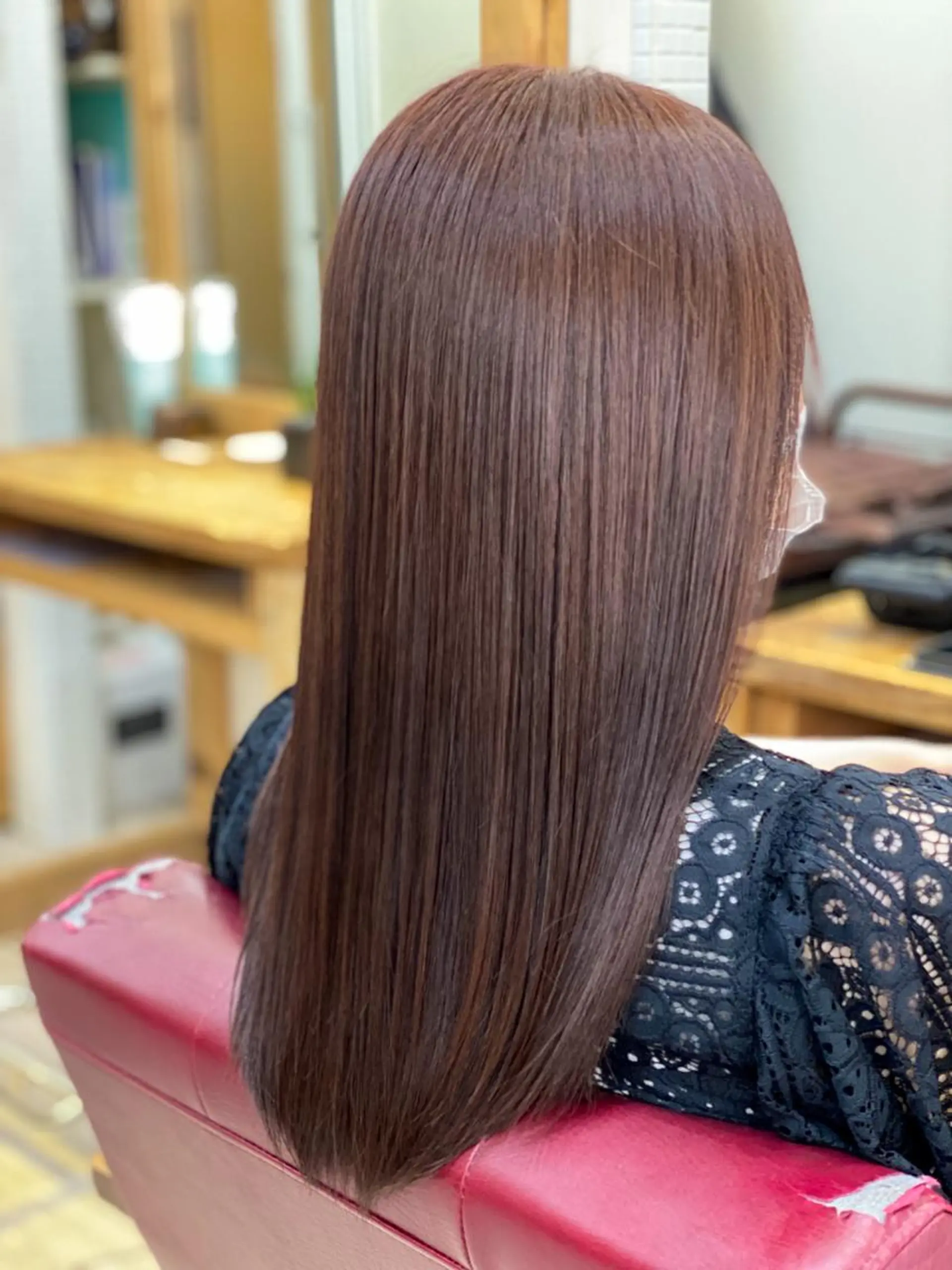 セミロング カット ヘアカラー 縮毛矯正 トリートメント 森下 友　Dio...池袋のヘアスタイル