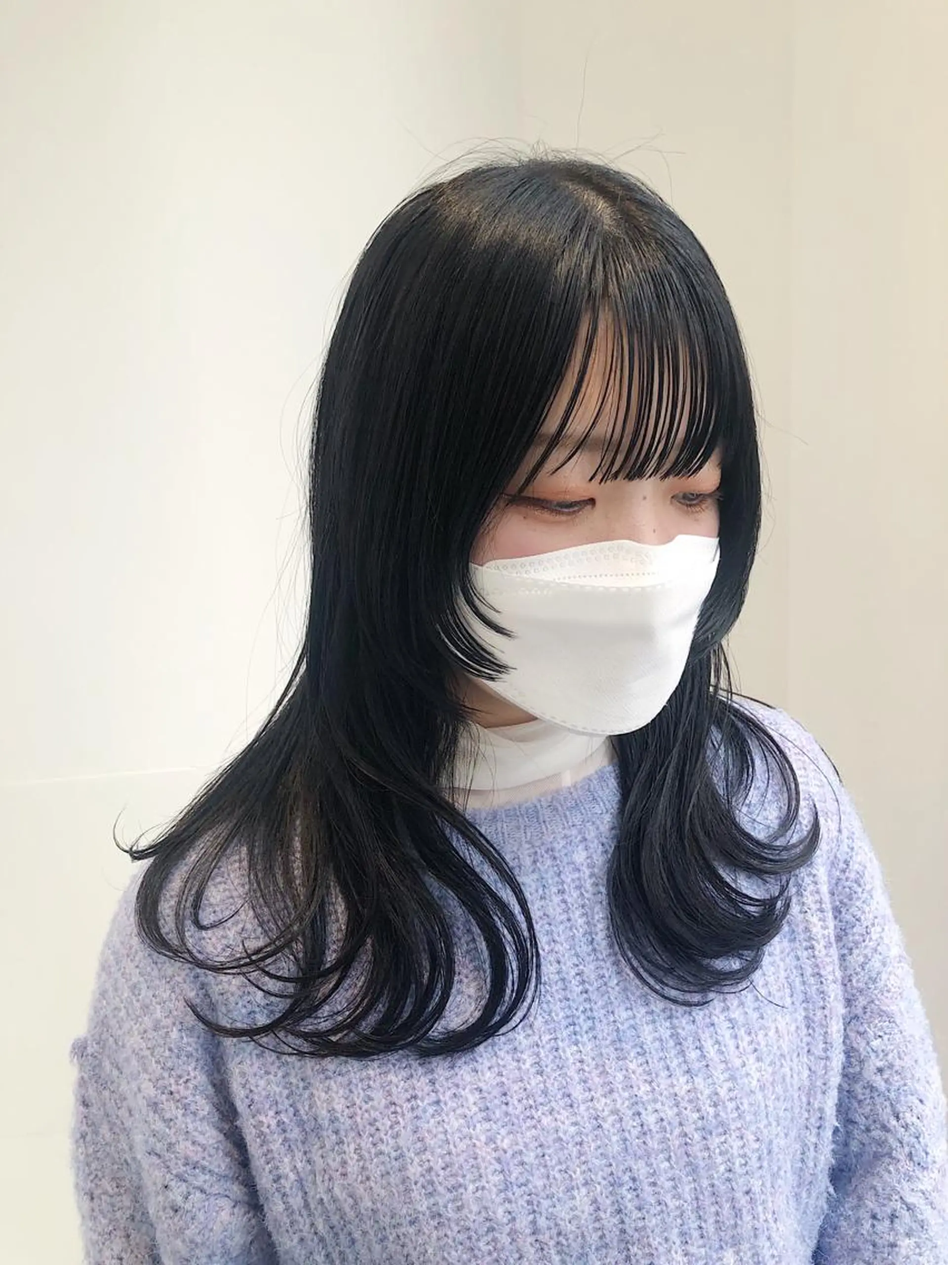 ロング カラー ウルフカット 髪質改善/顔まわり 石原のヘアスタイル