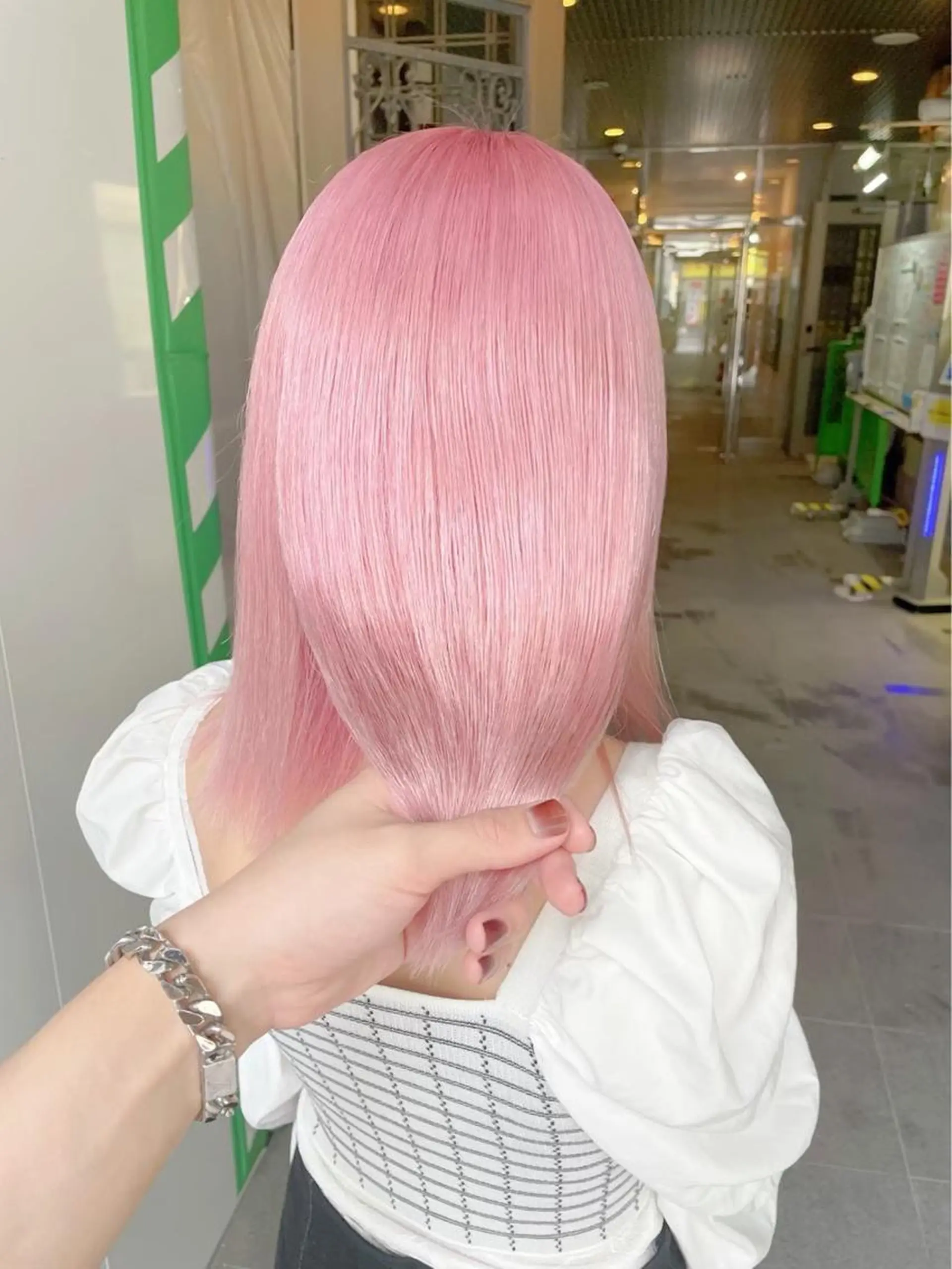 セミロング カラー ヘアカラー トリートメント ダブルカラー特化💍 tiam💍韓国ヘアのヘアスタイル