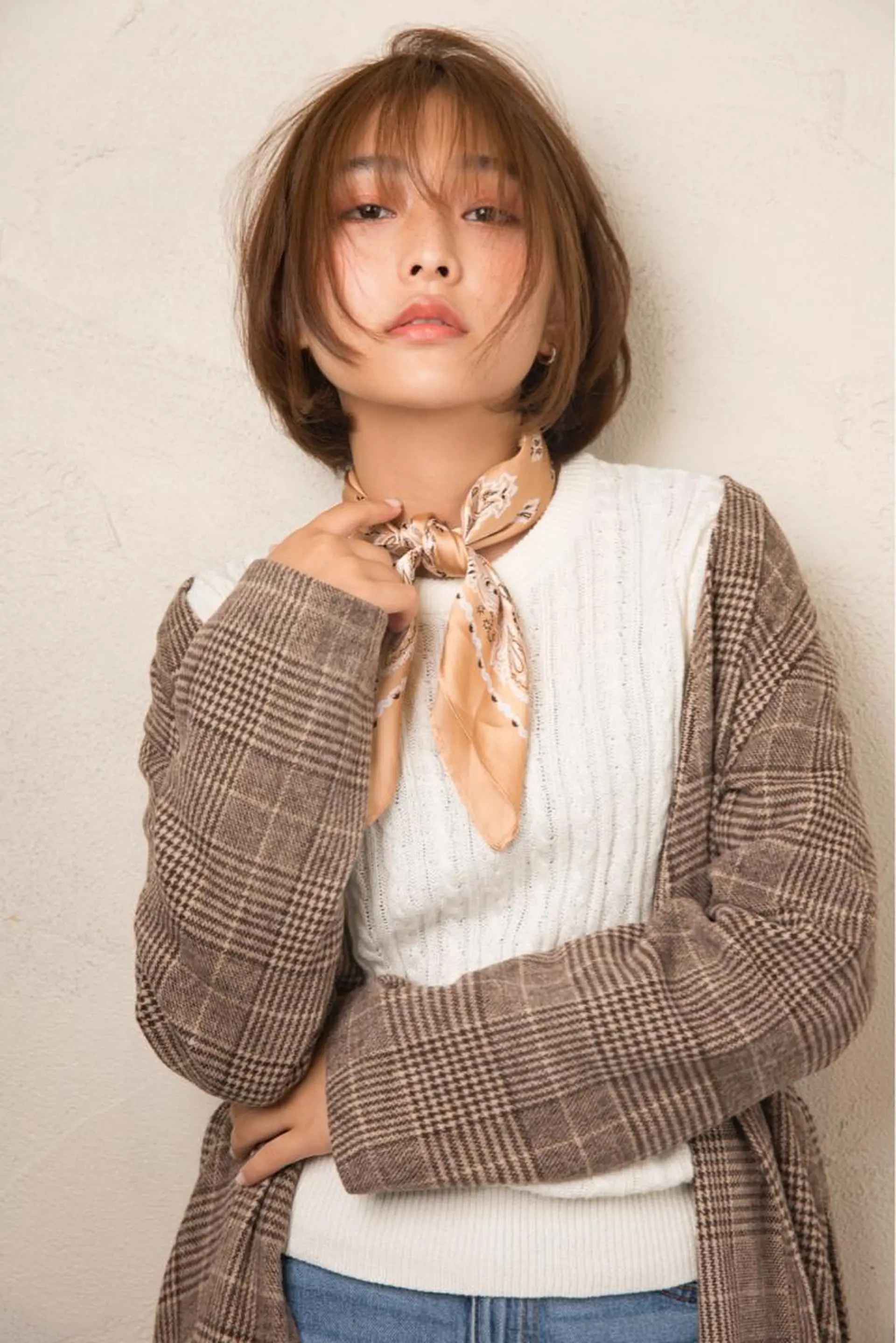 ミディアム カラー パーマ 太田 健介【髪質改善】のヘアスタイル