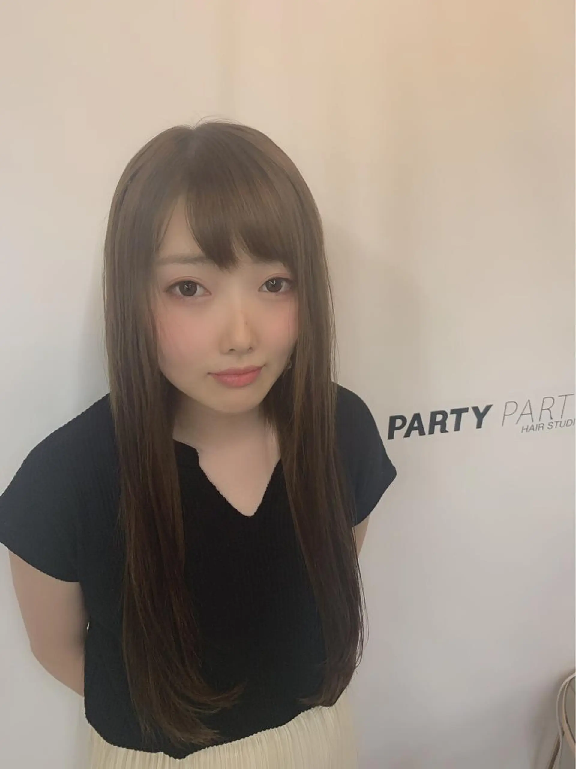 ロング カット ヘアカラー プルエクステ/潤艶 最強矯正/西野入のヘアスタイル