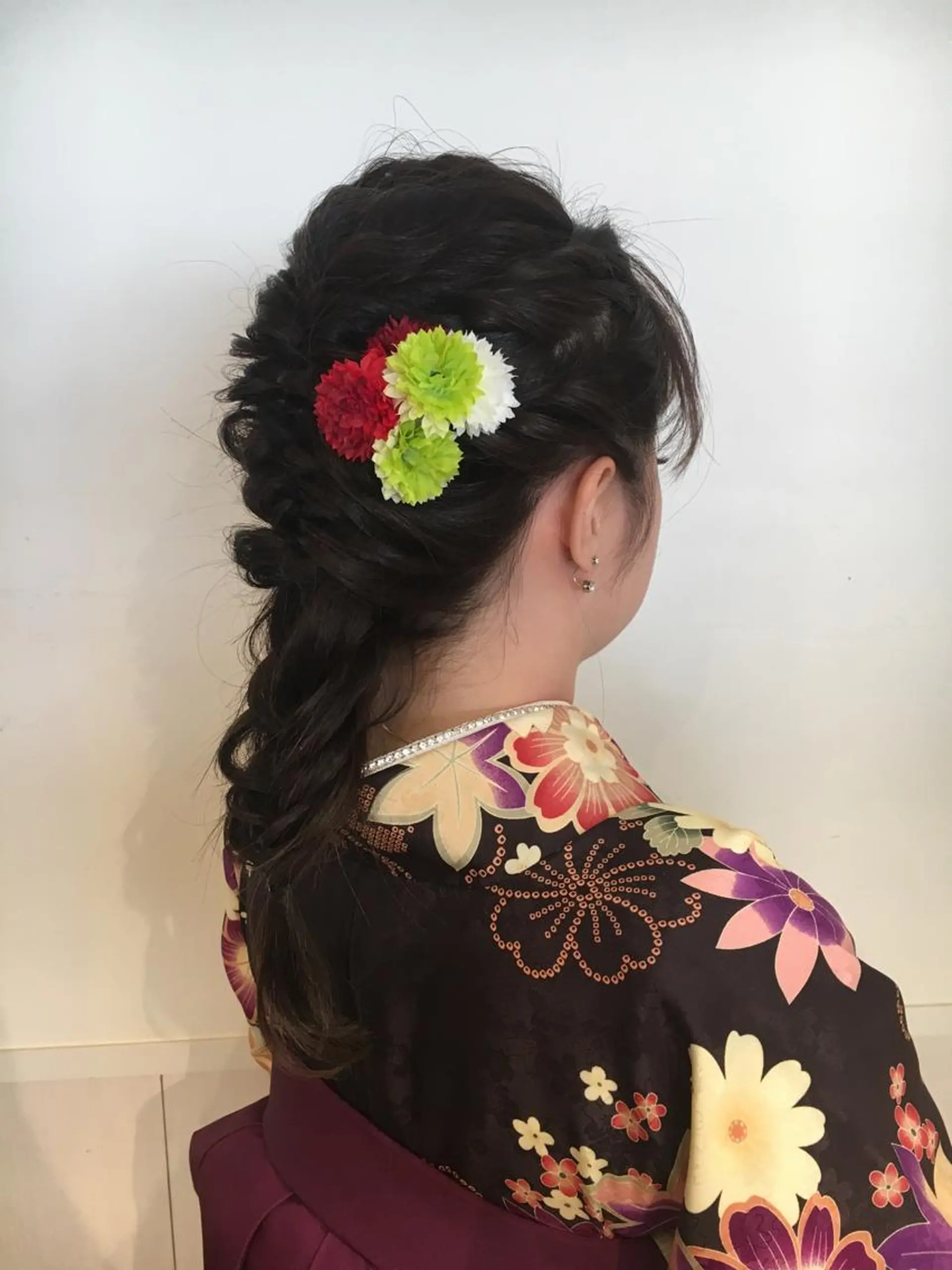 セミロング ヘアアレンジ 野崎 ひかりのヘアスタイル