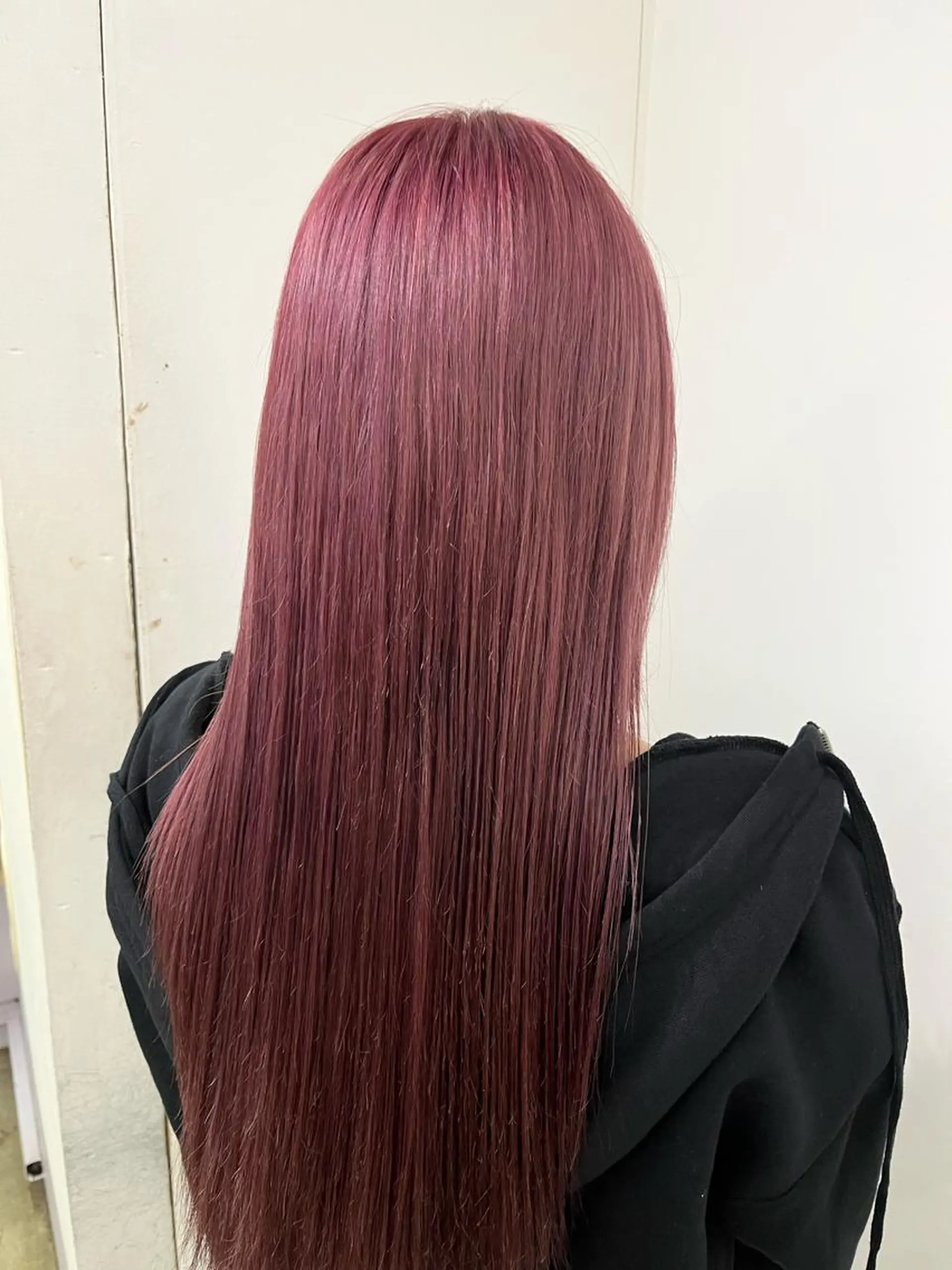 ロング カラー ピンクカラー i sのヘアスタイル