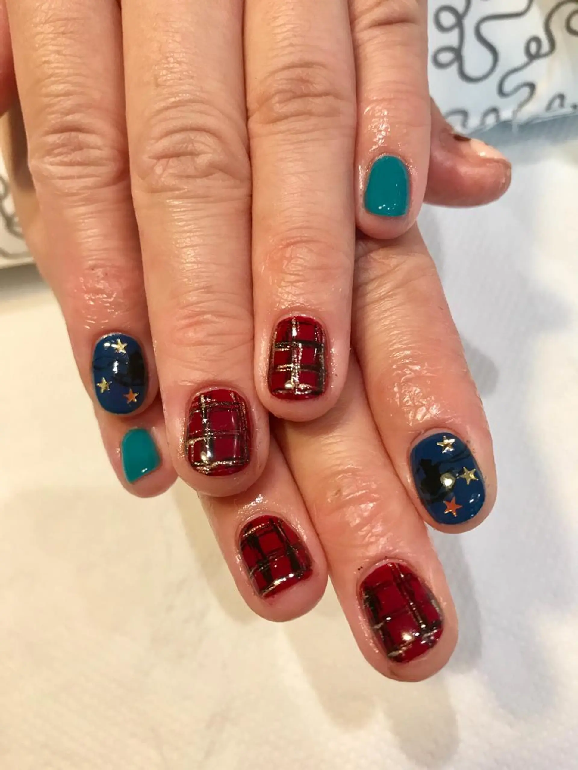 ネイル 冬ネイル クリスマス ハンドネイル 佐藤  悠子のネイルデザイン