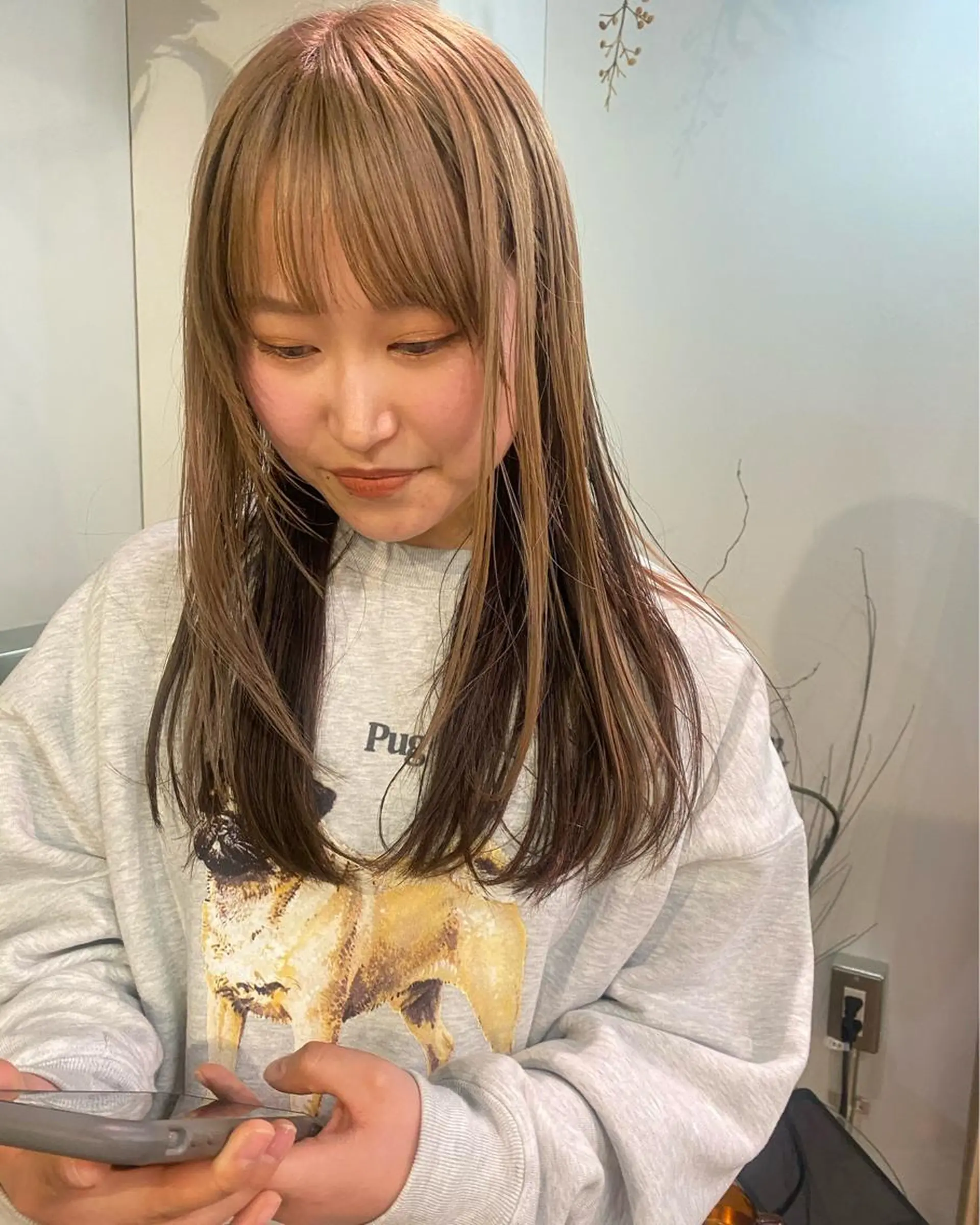 セミロング カラー ヘアアレンジ ブラウンカラー 撮影モデル募集 🦋soemikaのヘアスタイル