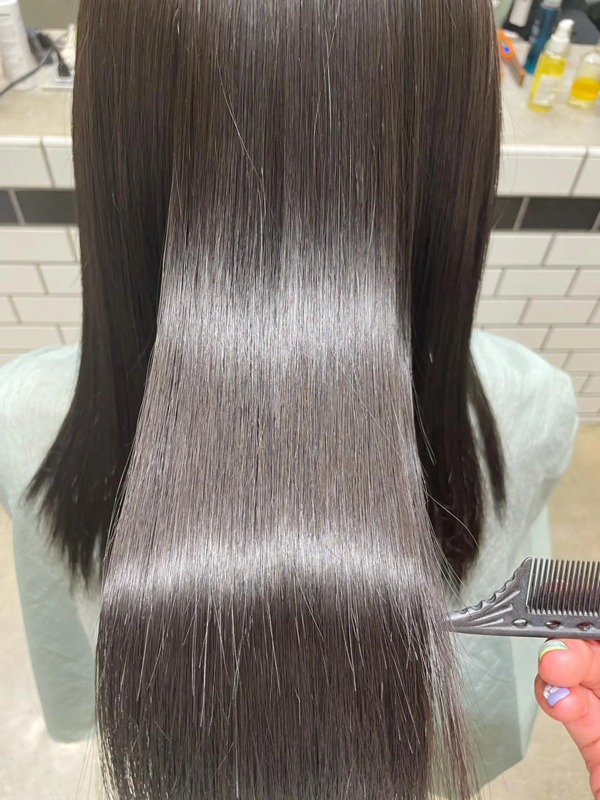 ロング 縮毛矯正 トリートメント 🦄垢抜けボブ特化× 暖色カラー未来🦄のヘアスタイル