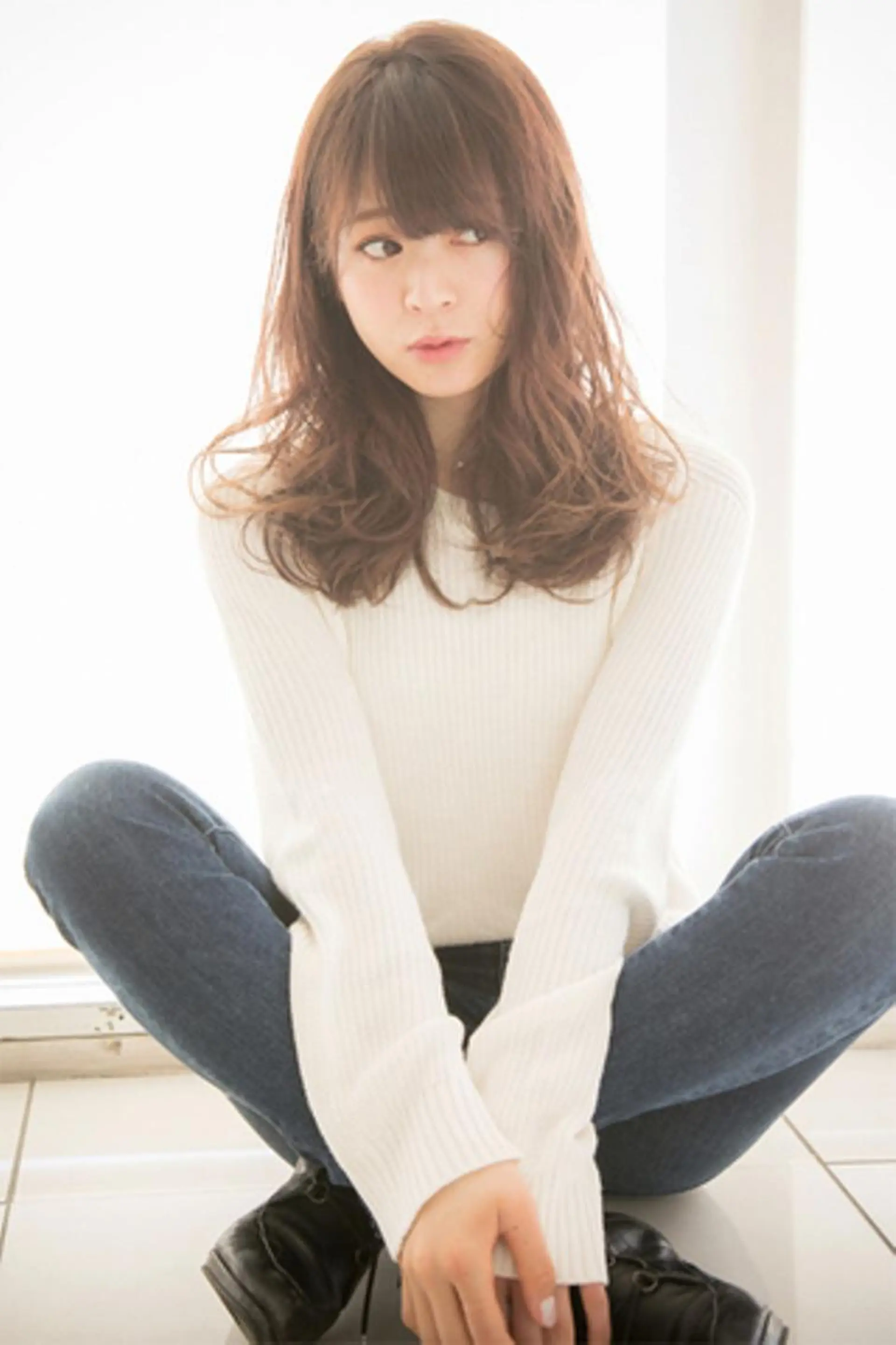 セミロング カラー 【公式】amble luxe池袋東口🩷のヘアスタイル