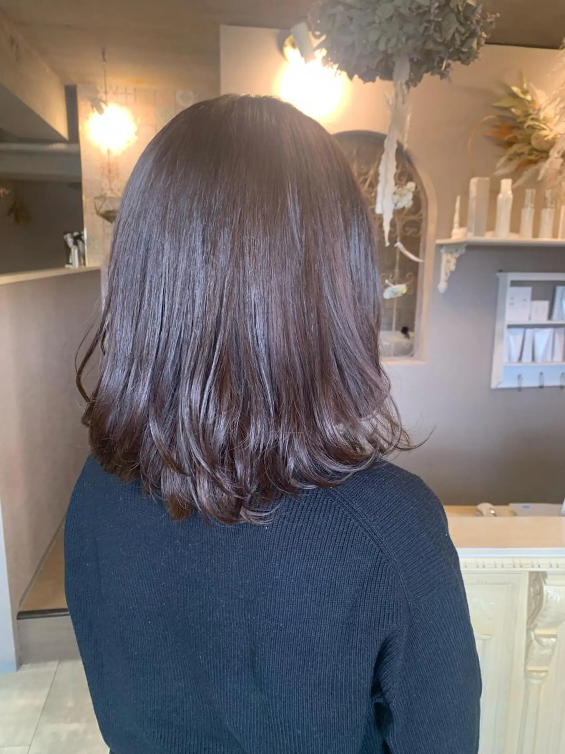 ミディアム ⭐️似合わせ⭐️ ほかぞの　りかのヘアスタイル